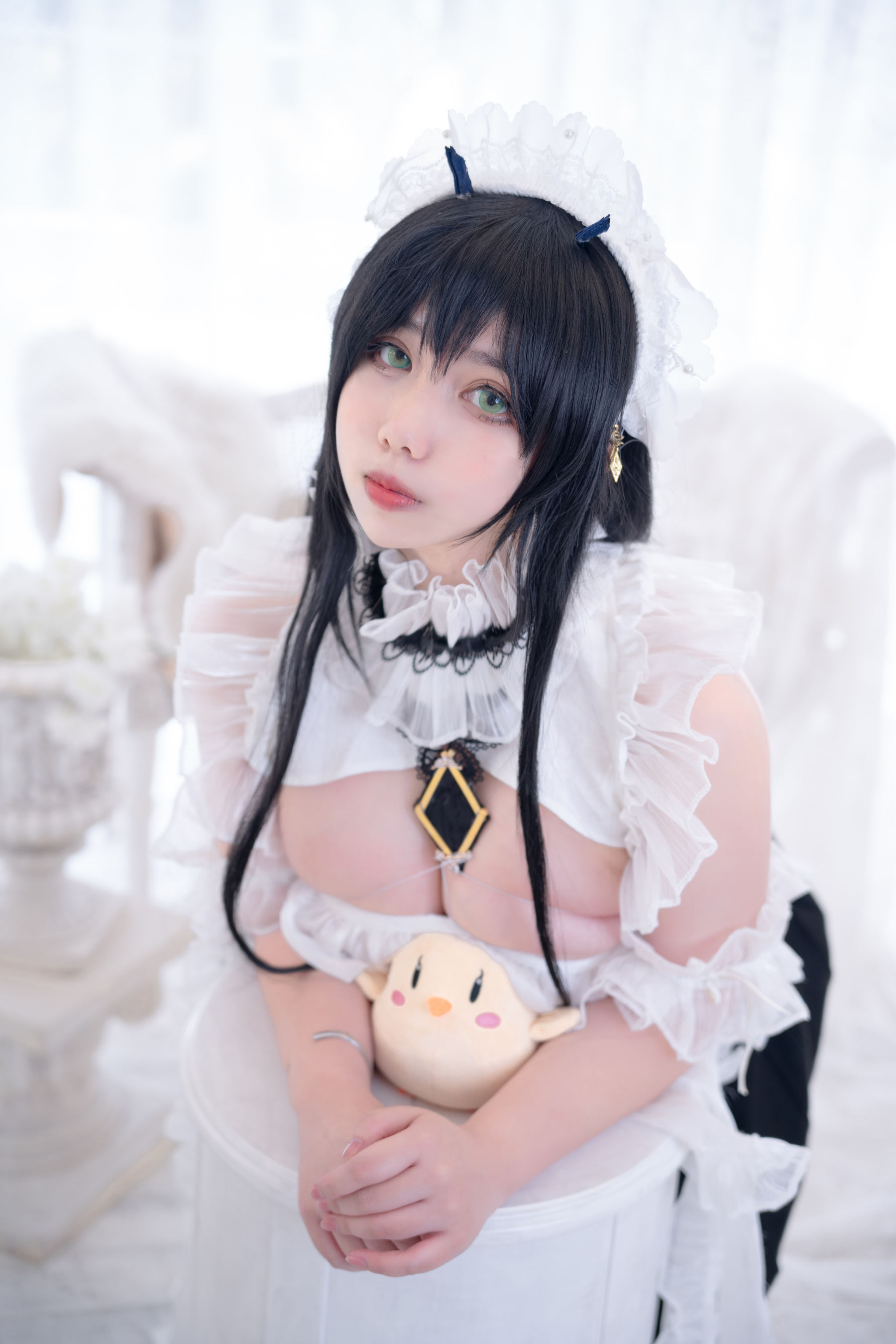 [福利COS] Meroko_魅瞳 - 碧蓝航线 不挠女仆没干劲的小姐姐