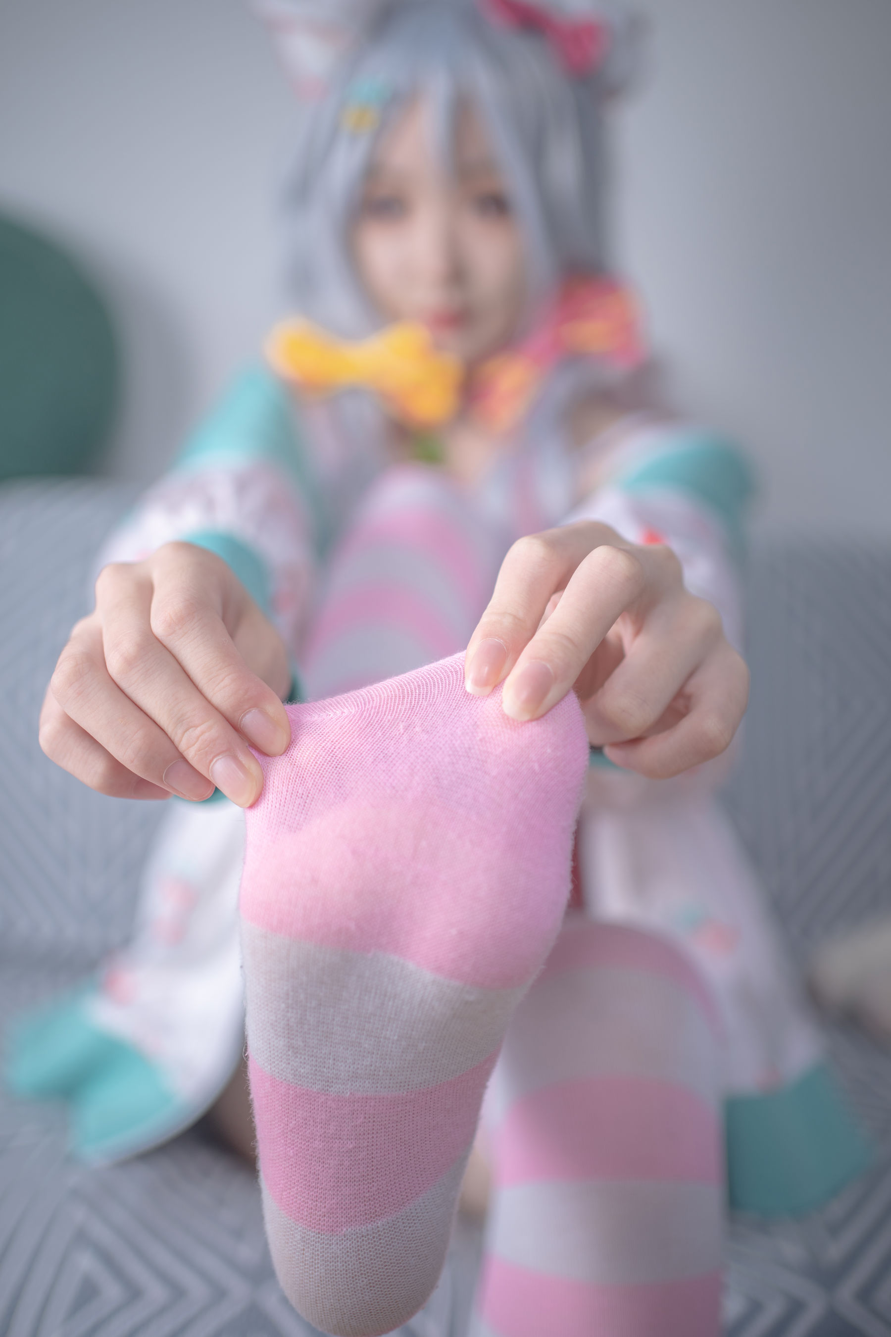[福利COS] SA_海藻酸钠 - 神乐七奈 星期一的慵懒