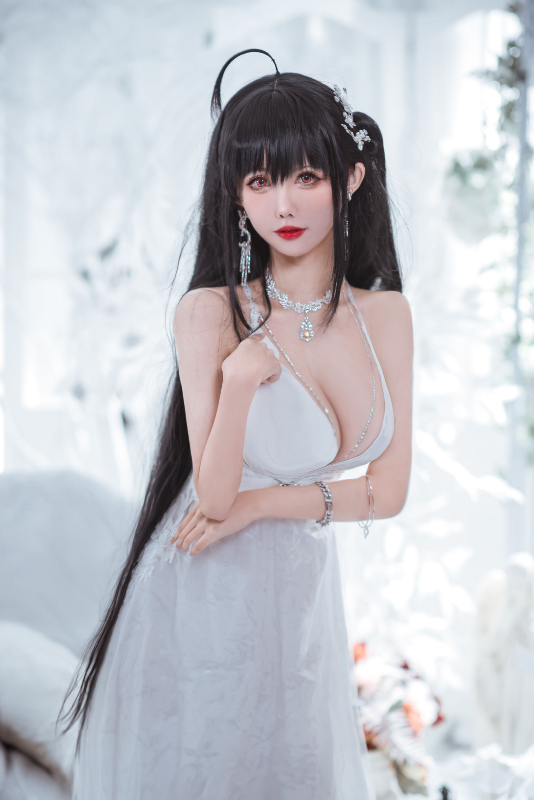 [福利COS] 仙女月 - 大凤纯白婚纱