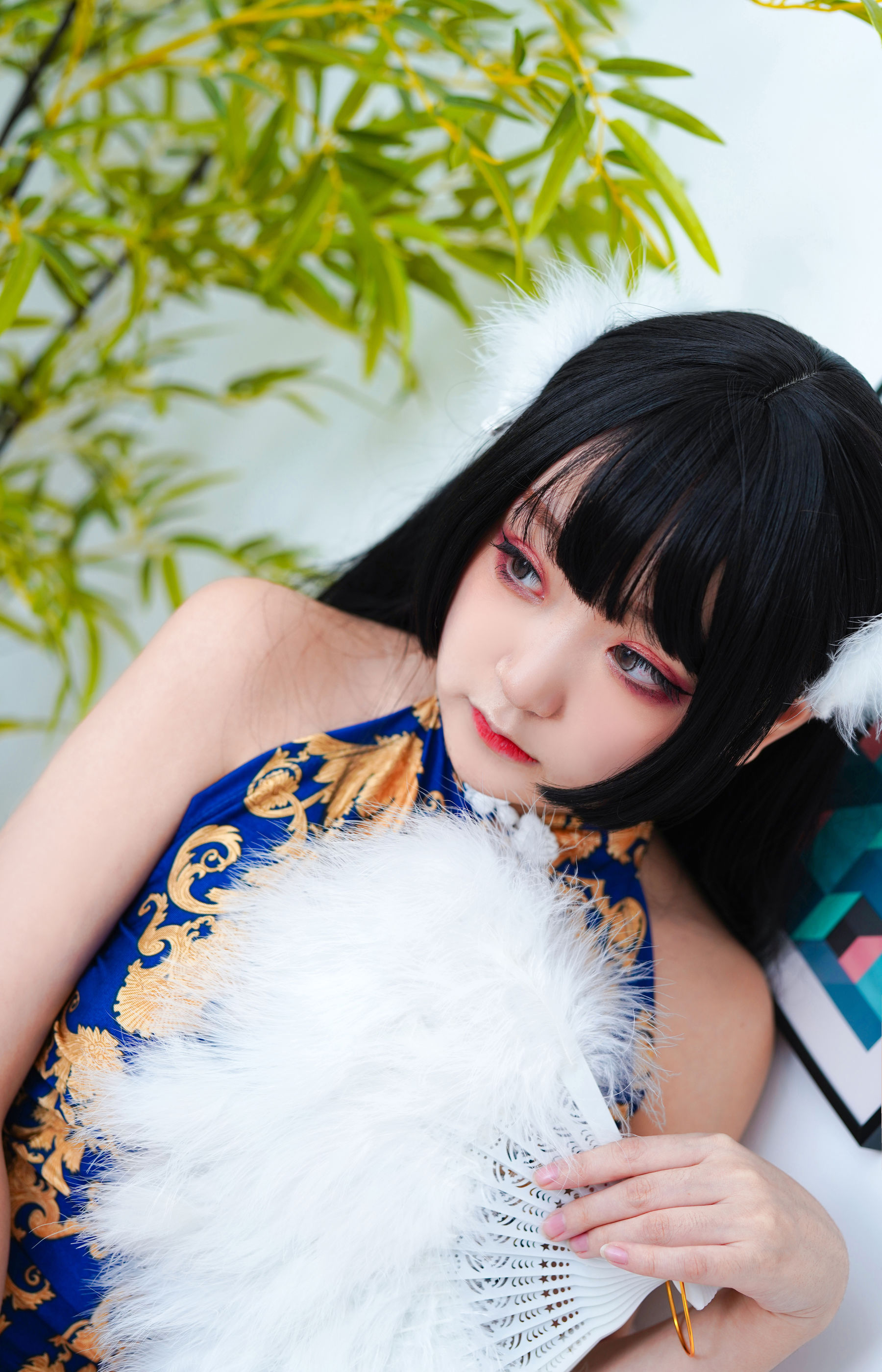 [福利COS] 动漫博主恩田直幸 - 蓝色旗袍