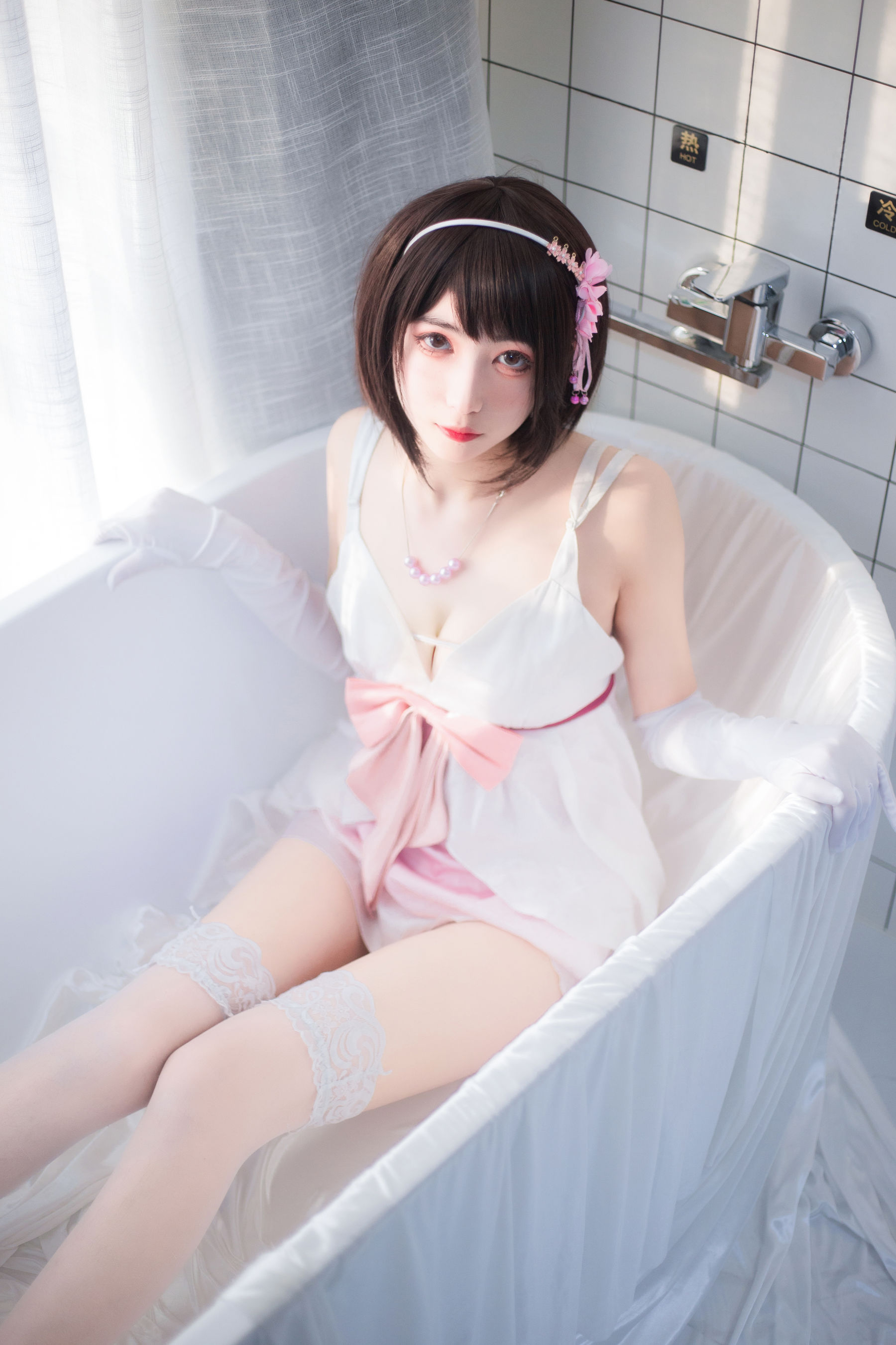 [福利COS] 宫本桜 - 加藤惠浴室