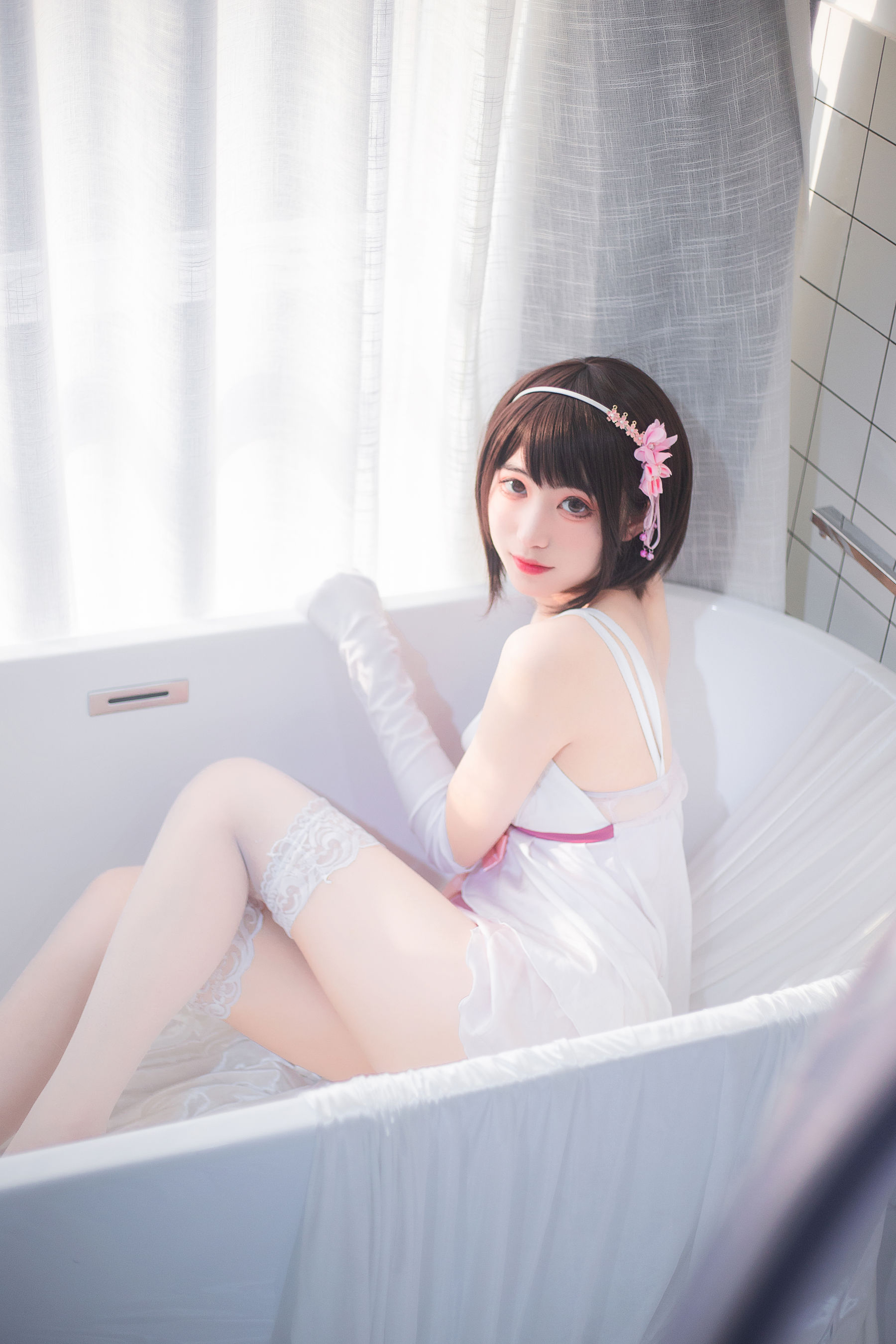 [福利COS] 宫本桜 - 加藤惠浴室