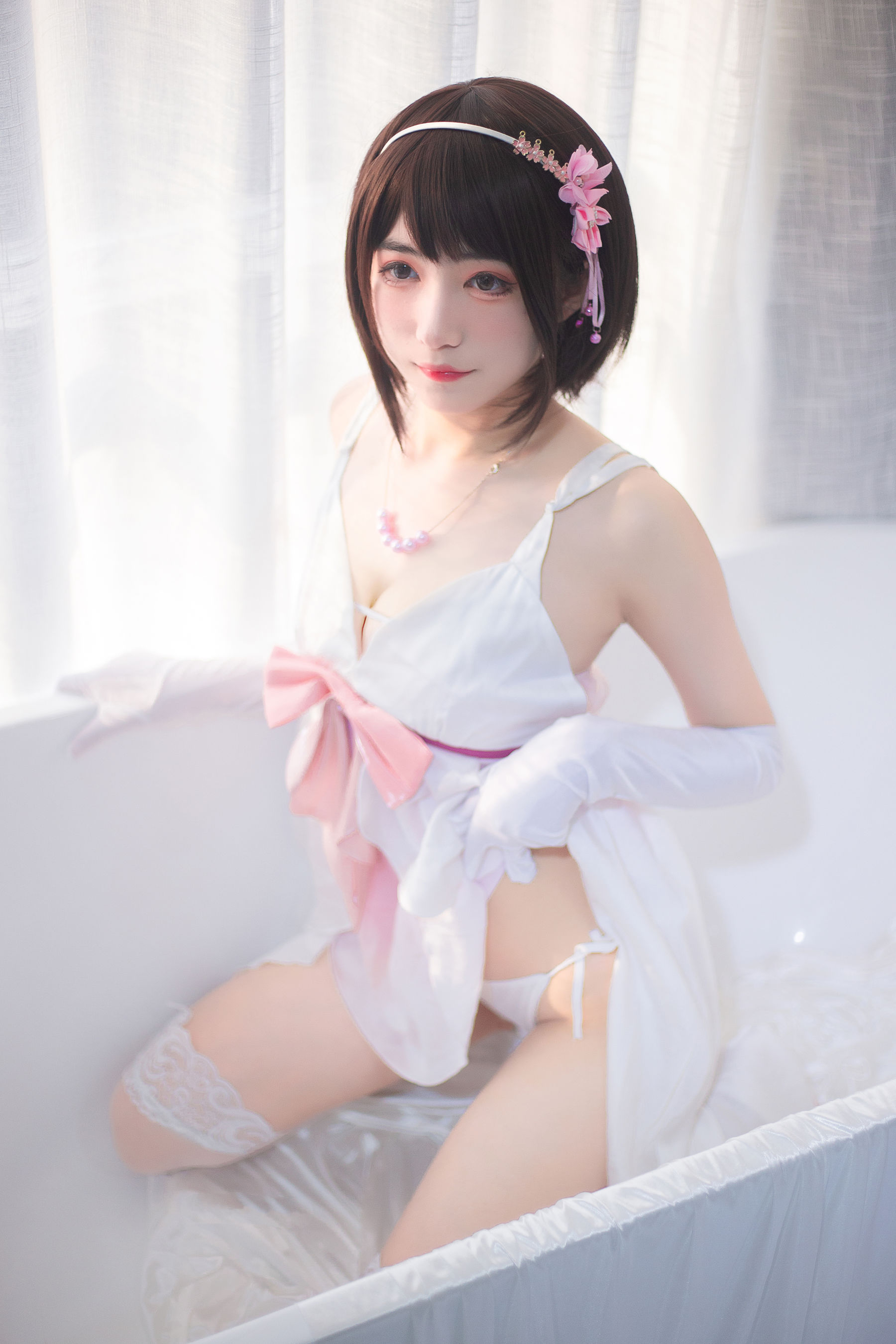 [福利COS] 宫本桜 - 加藤惠浴室