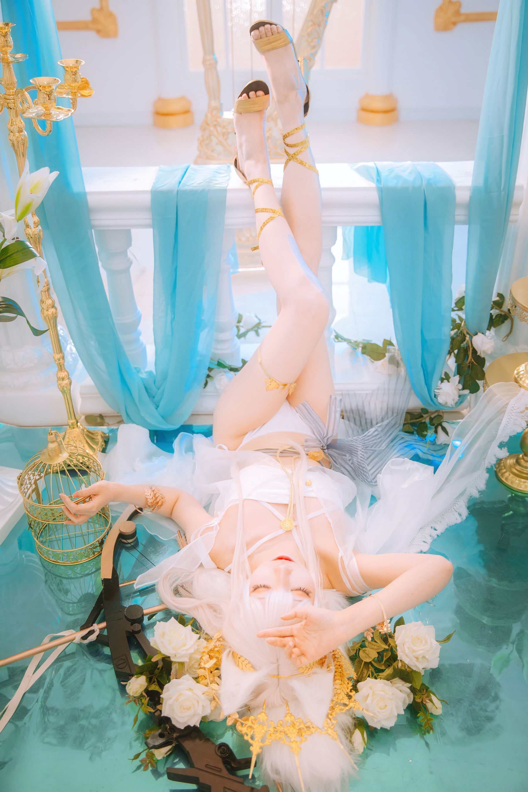 [福利COS] 小野寺地瓜 - 白金泳装