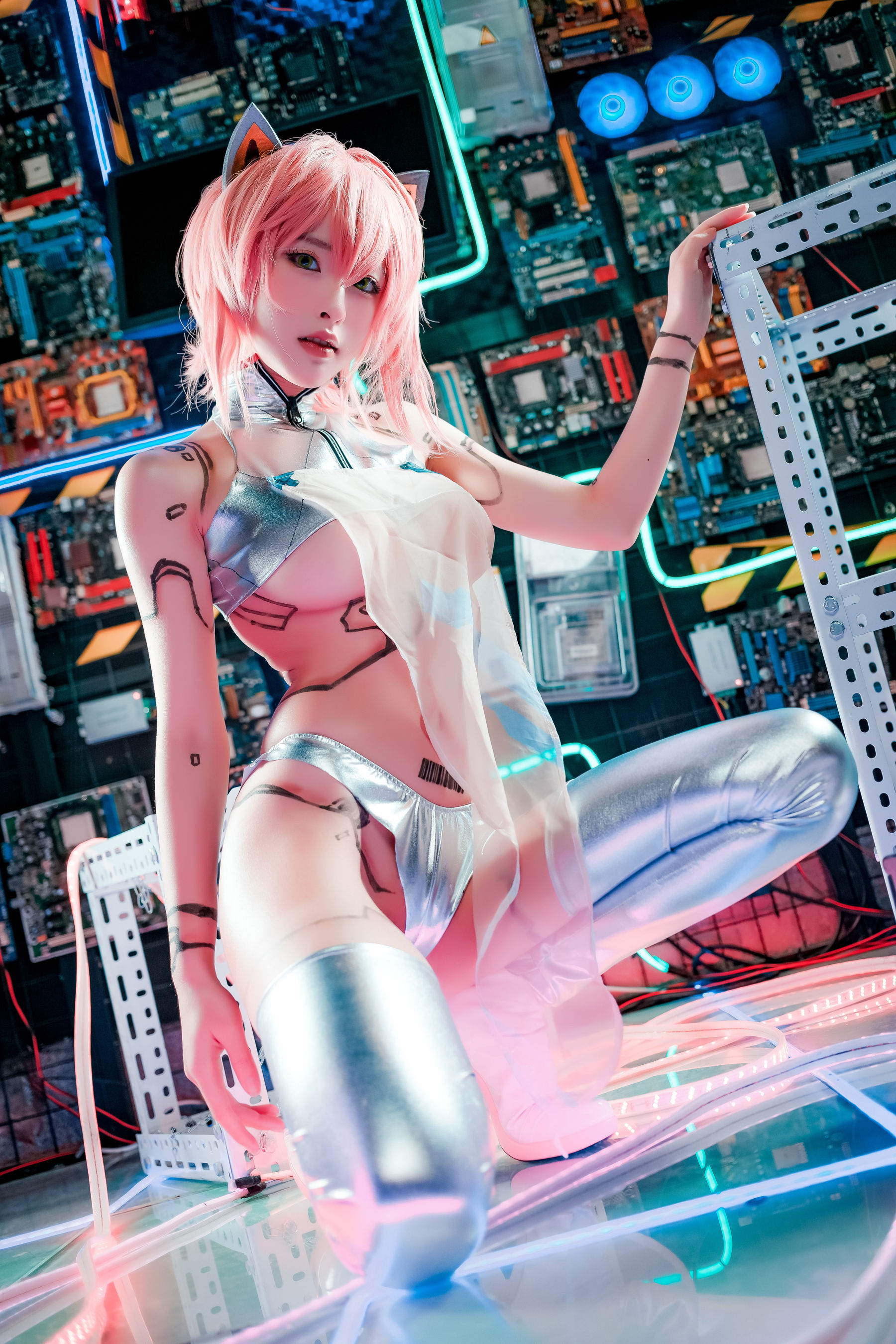 [福利COS] 尤物清水由乃 - 泰丝机娘