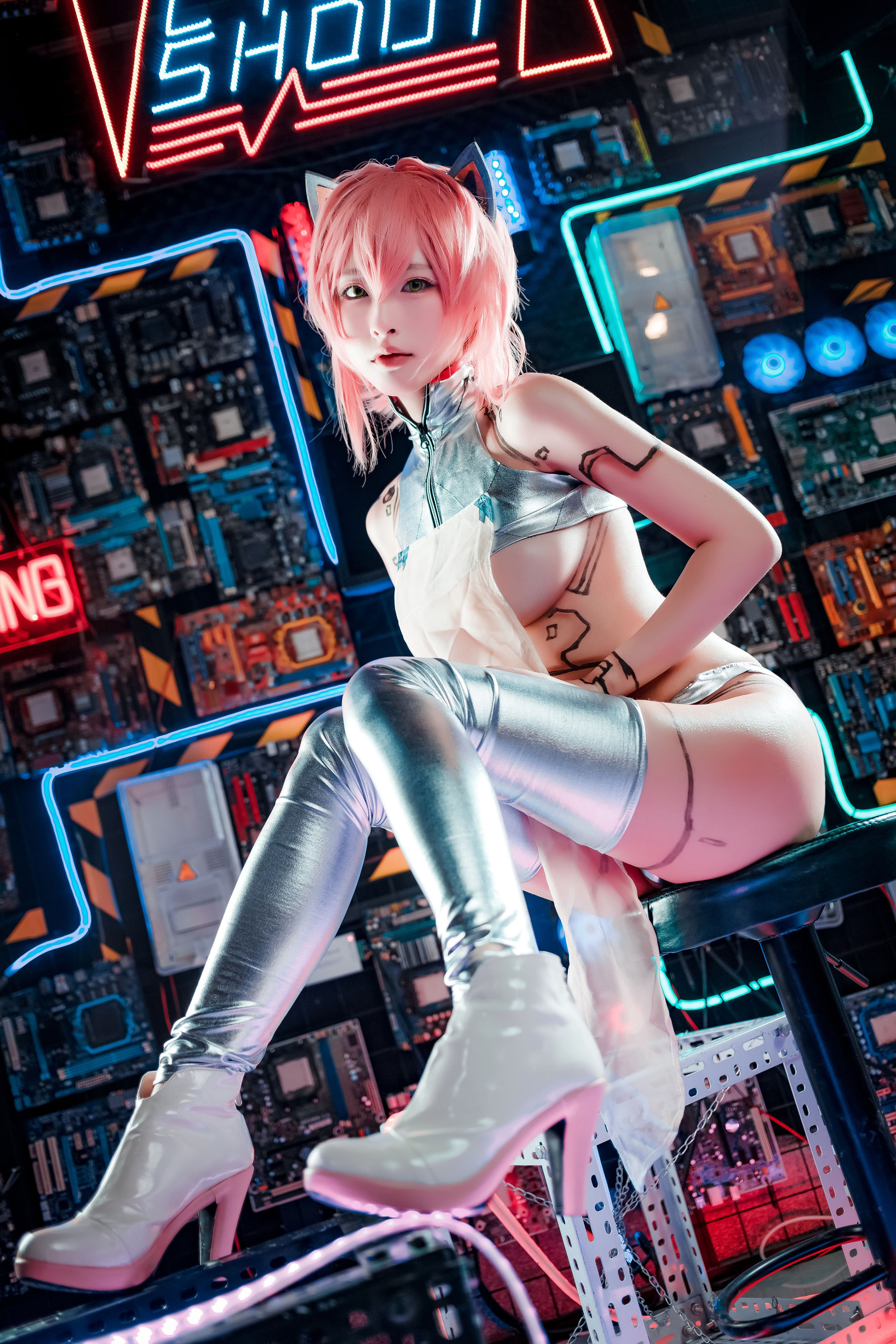 [福利COS] 尤物清水由乃 - 泰丝机娘