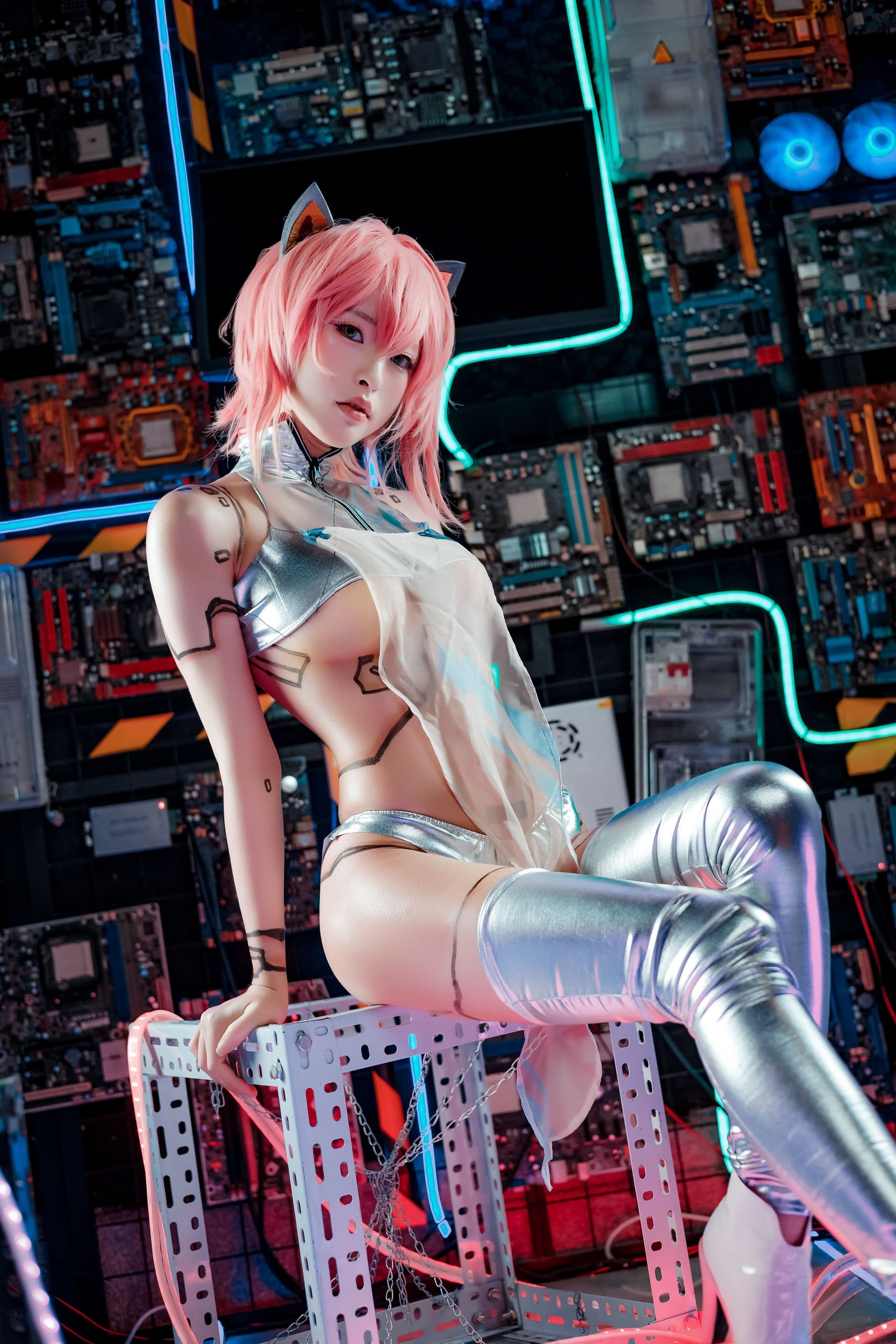 [福利COS] 尤物清水由乃 - 泰丝机娘