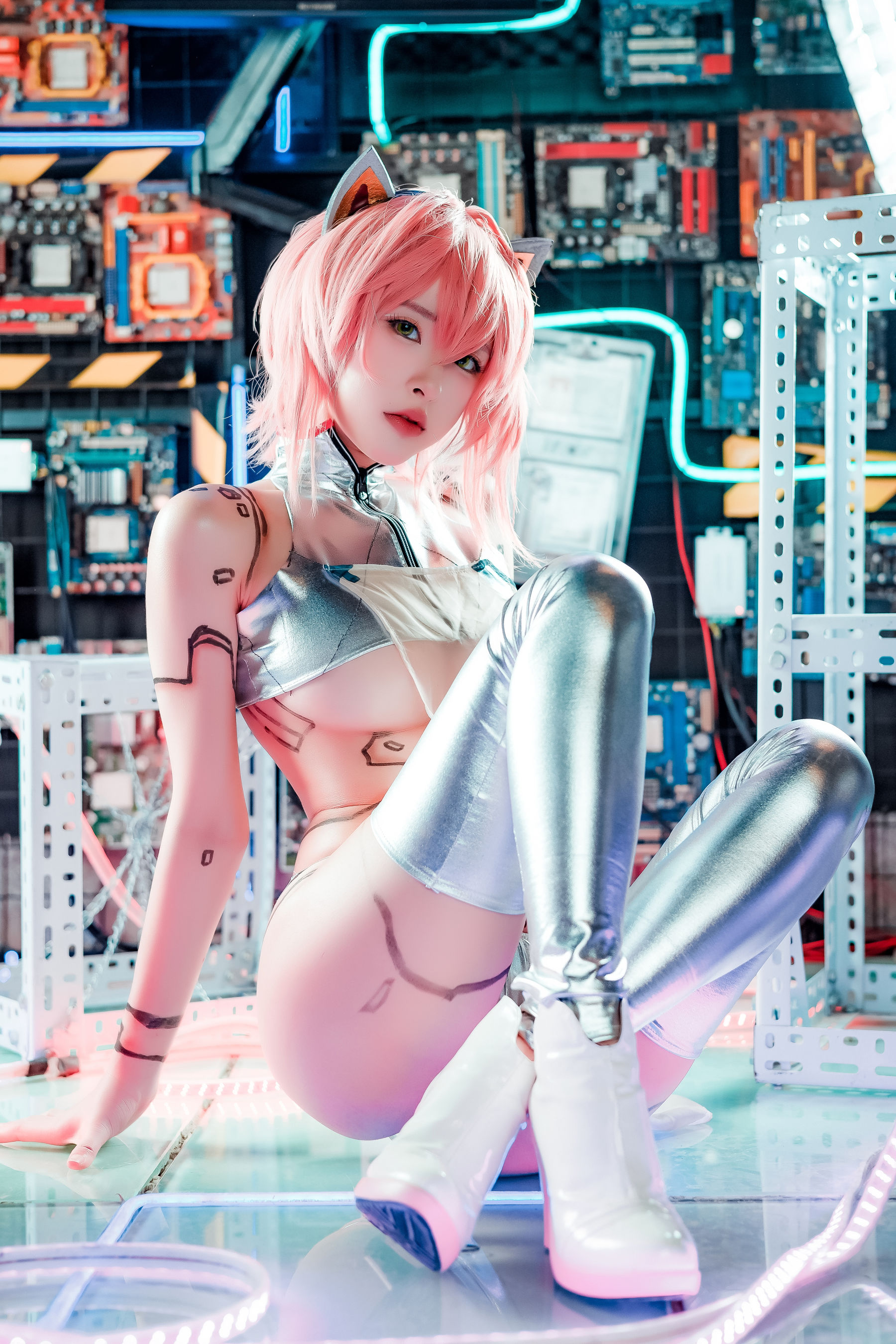 [福利COS] 尤物清水由乃 - 泰丝机娘