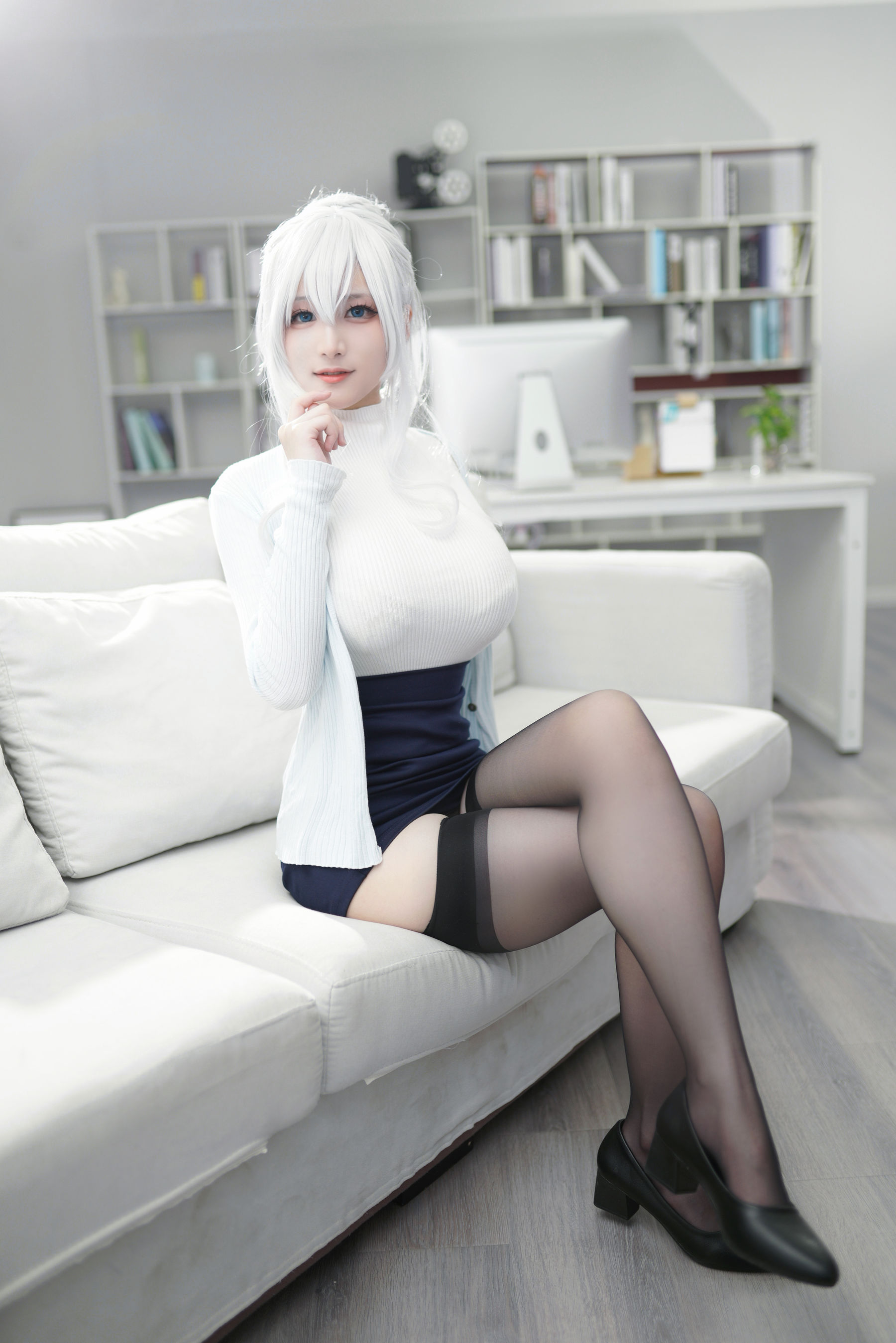 [福利COS] 幼愛youmeko - 未亡人雪女
