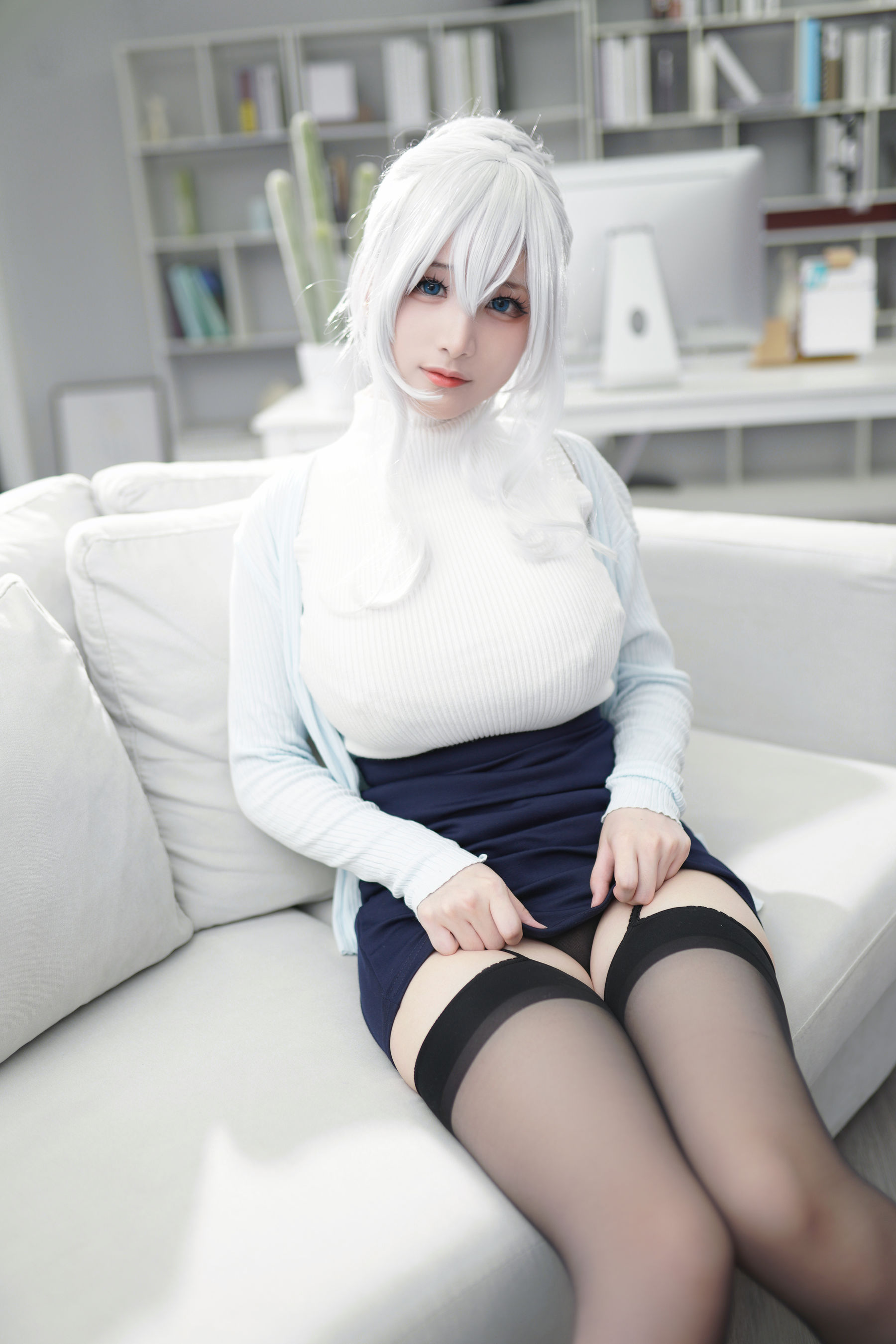 [福利COS] 幼愛youmeko - 未亡人雪女
