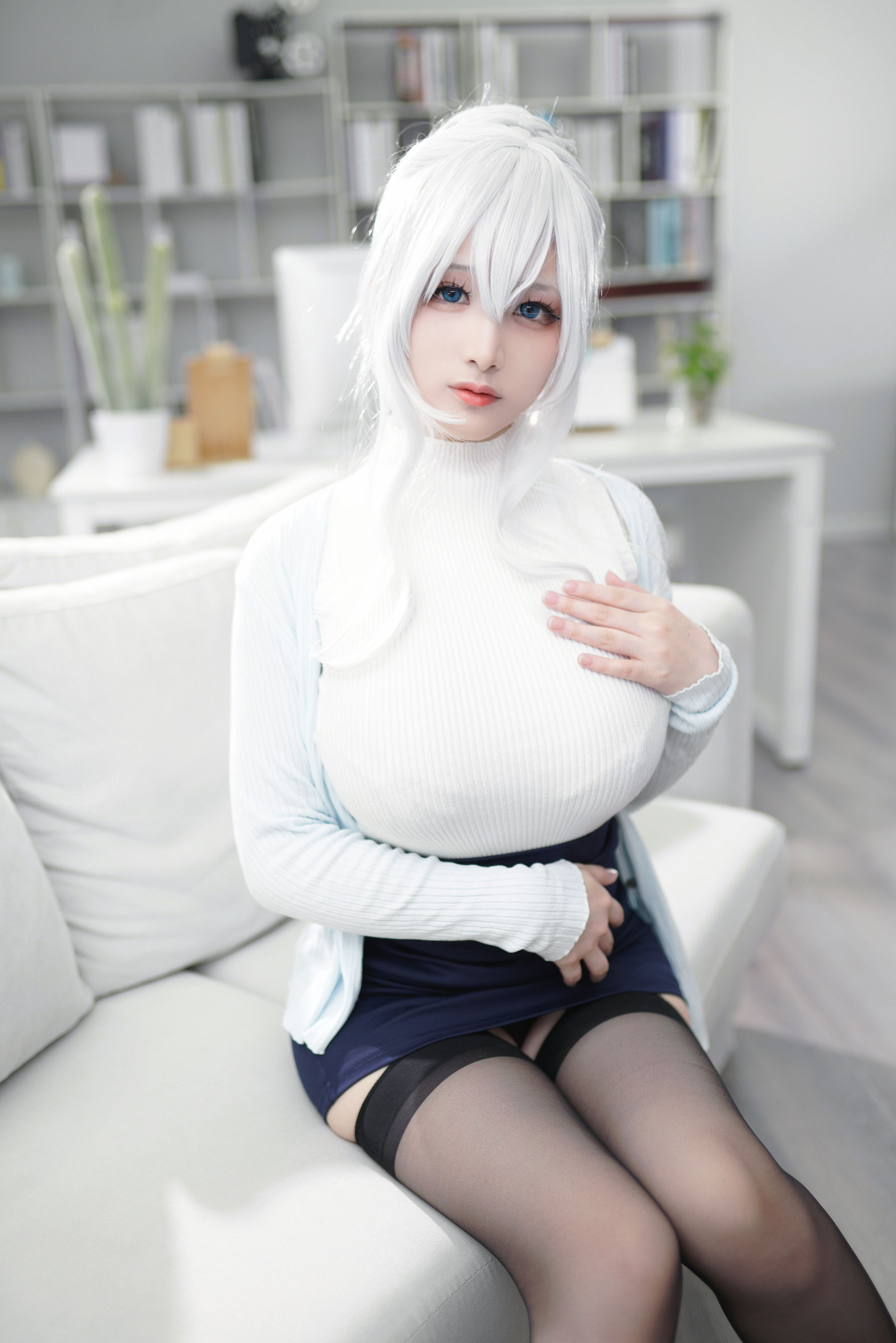 [福利COS] 幼愛youmeko - 未亡人雪女