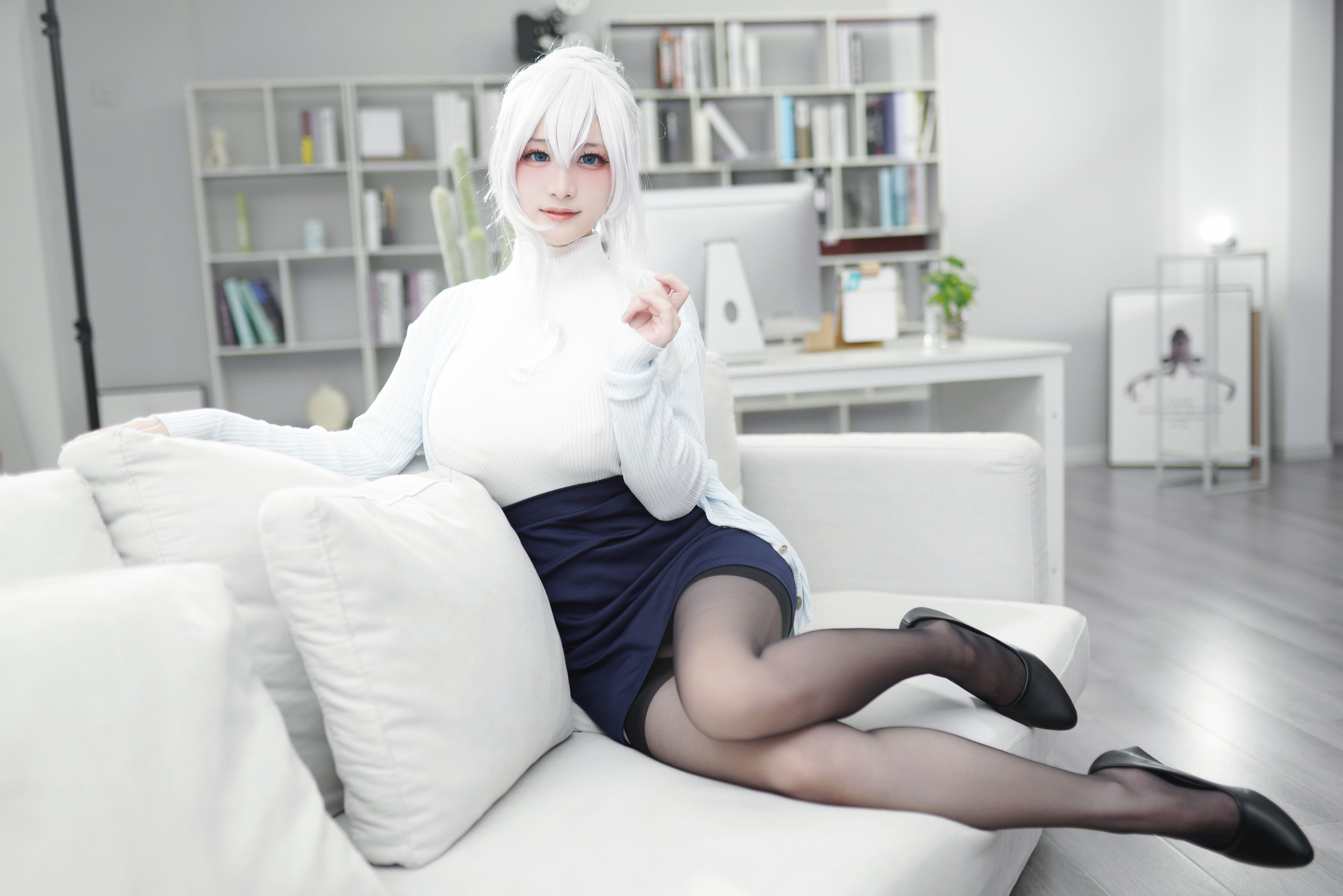 [福利COS] 幼愛youmeko - 未亡人雪女