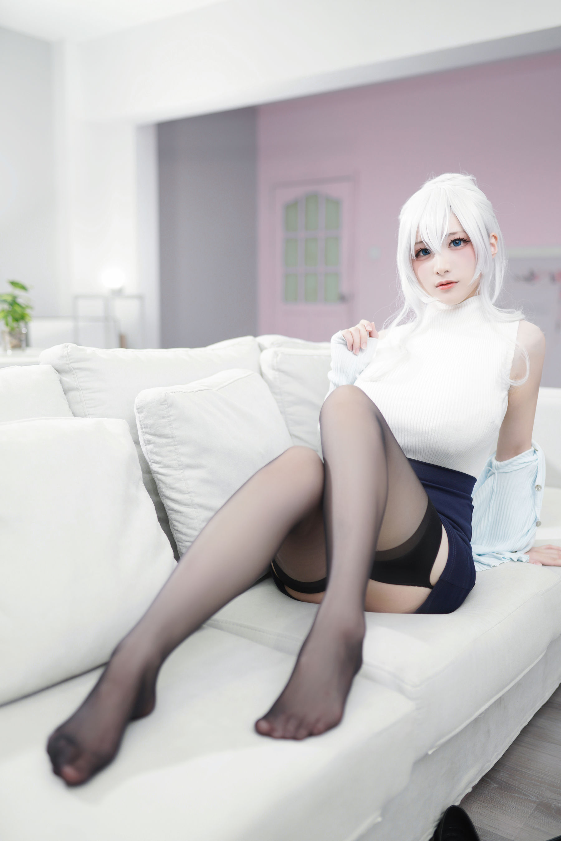 [福利COS] 幼愛youmeko - 未亡人雪女