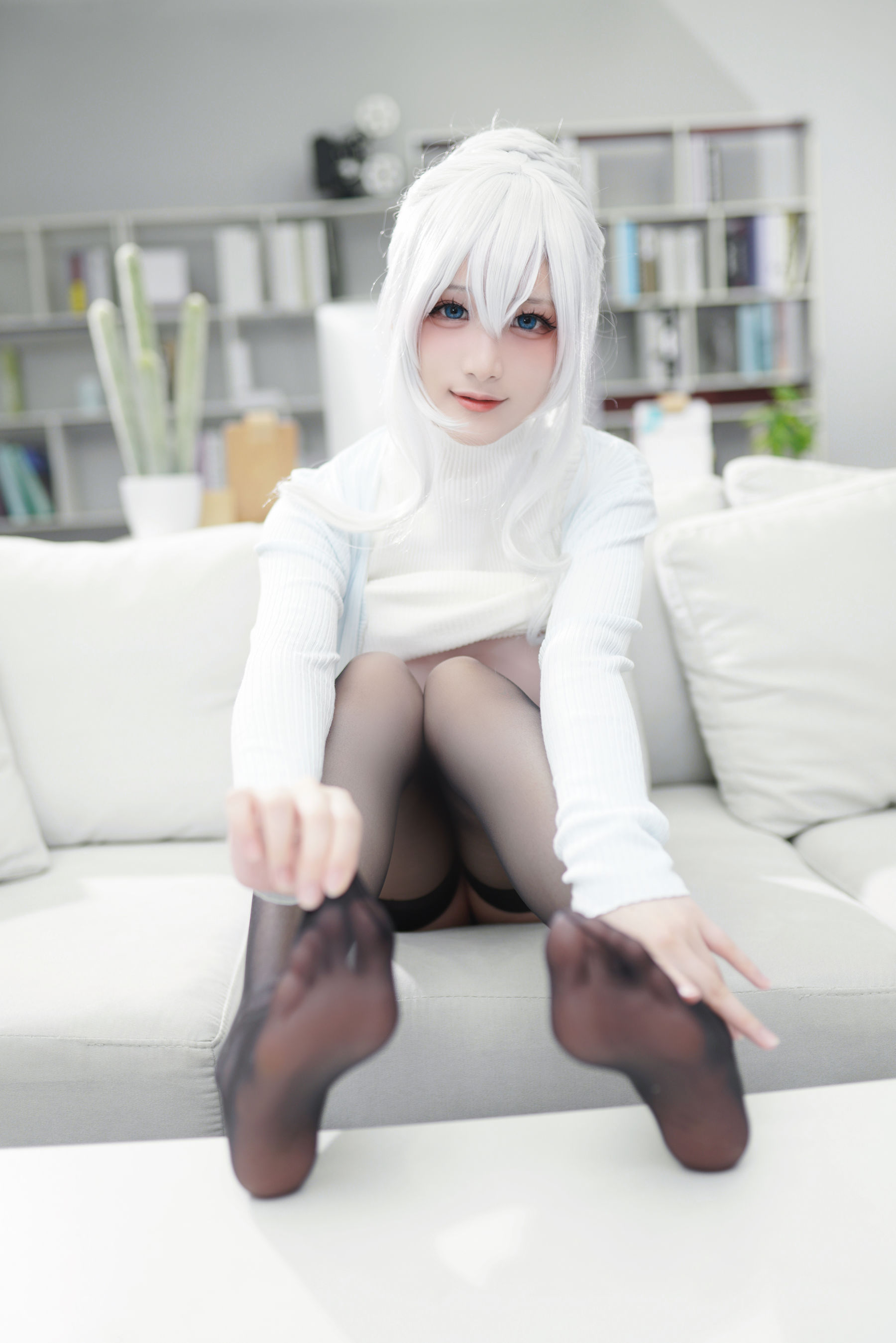 [福利COS] 幼愛youmeko - 未亡人雪女