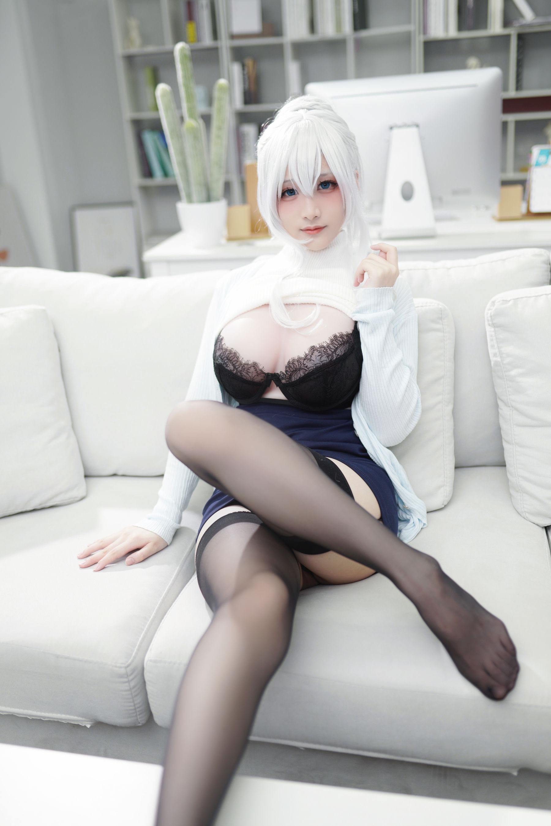 [福利COS] 幼愛youmeko - 未亡人雪女