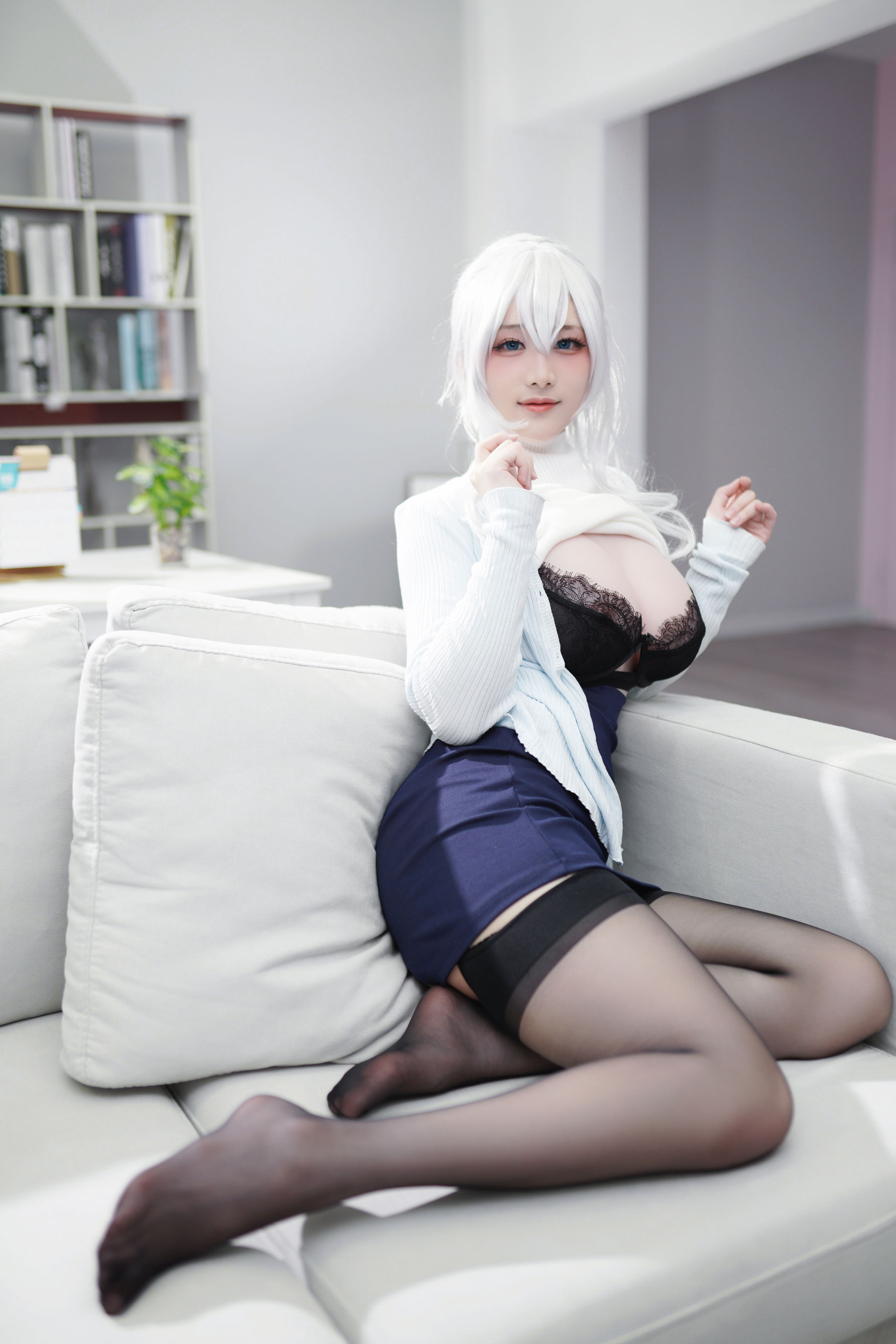 [福利COS] 幼愛youmeko - 未亡人雪女