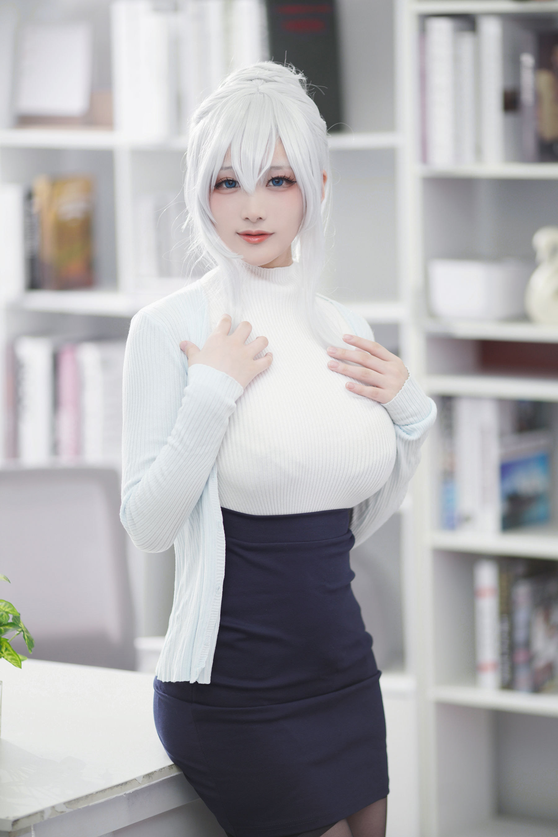 [福利COS] 幼愛youmeko - 未亡人雪女