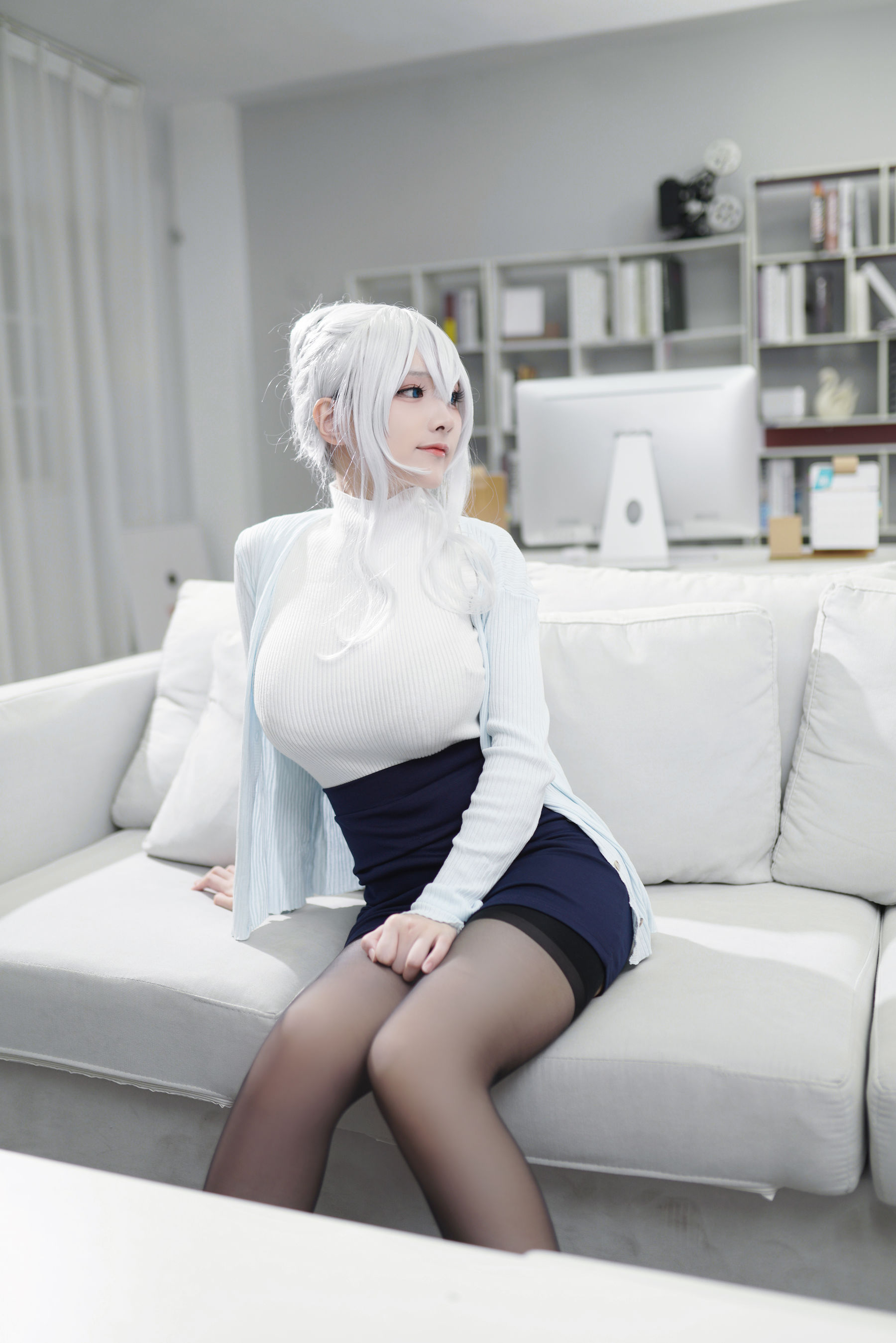[福利COS] 幼愛youmeko - 未亡人雪女