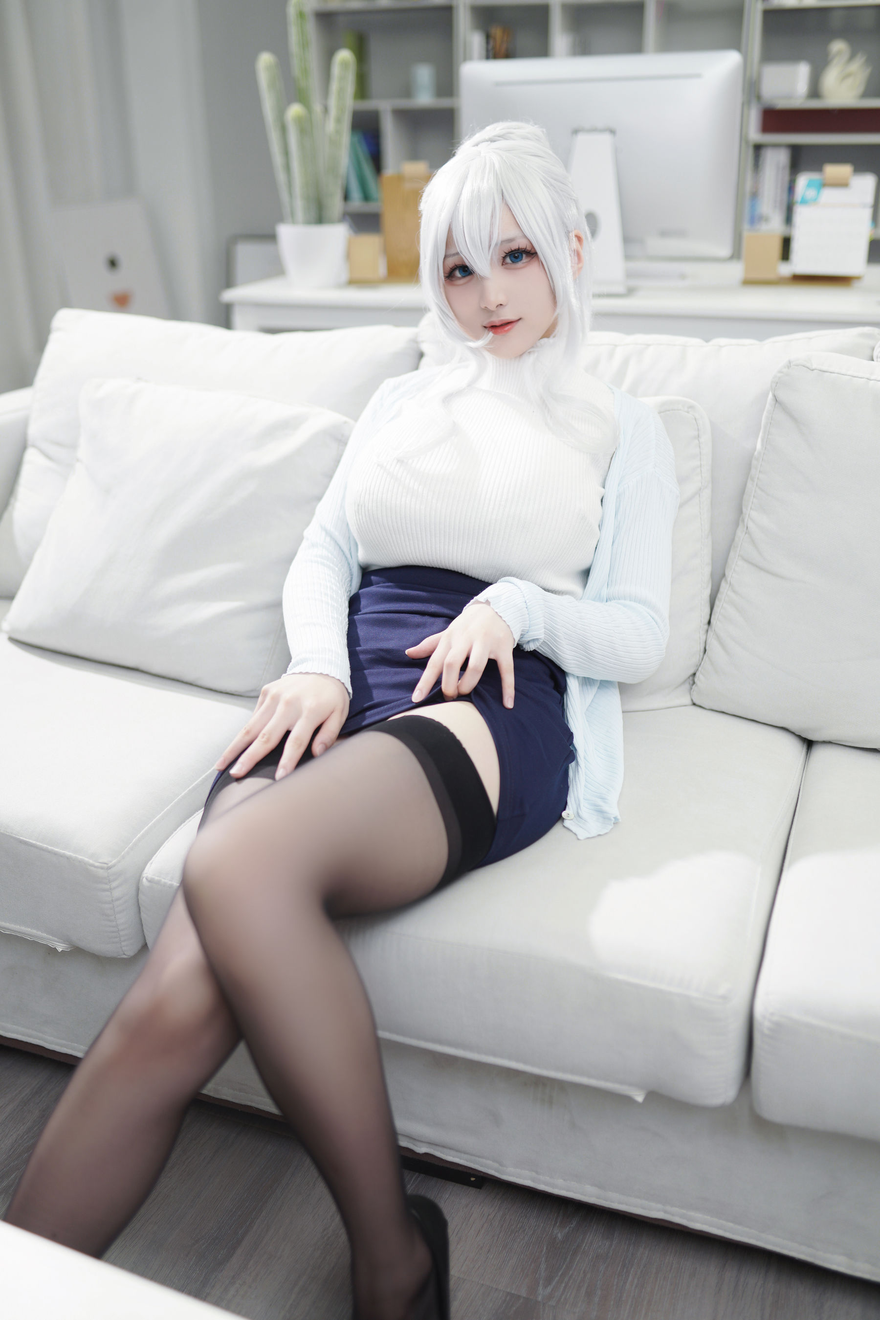 [福利COS] 幼愛youmeko - 未亡人雪女