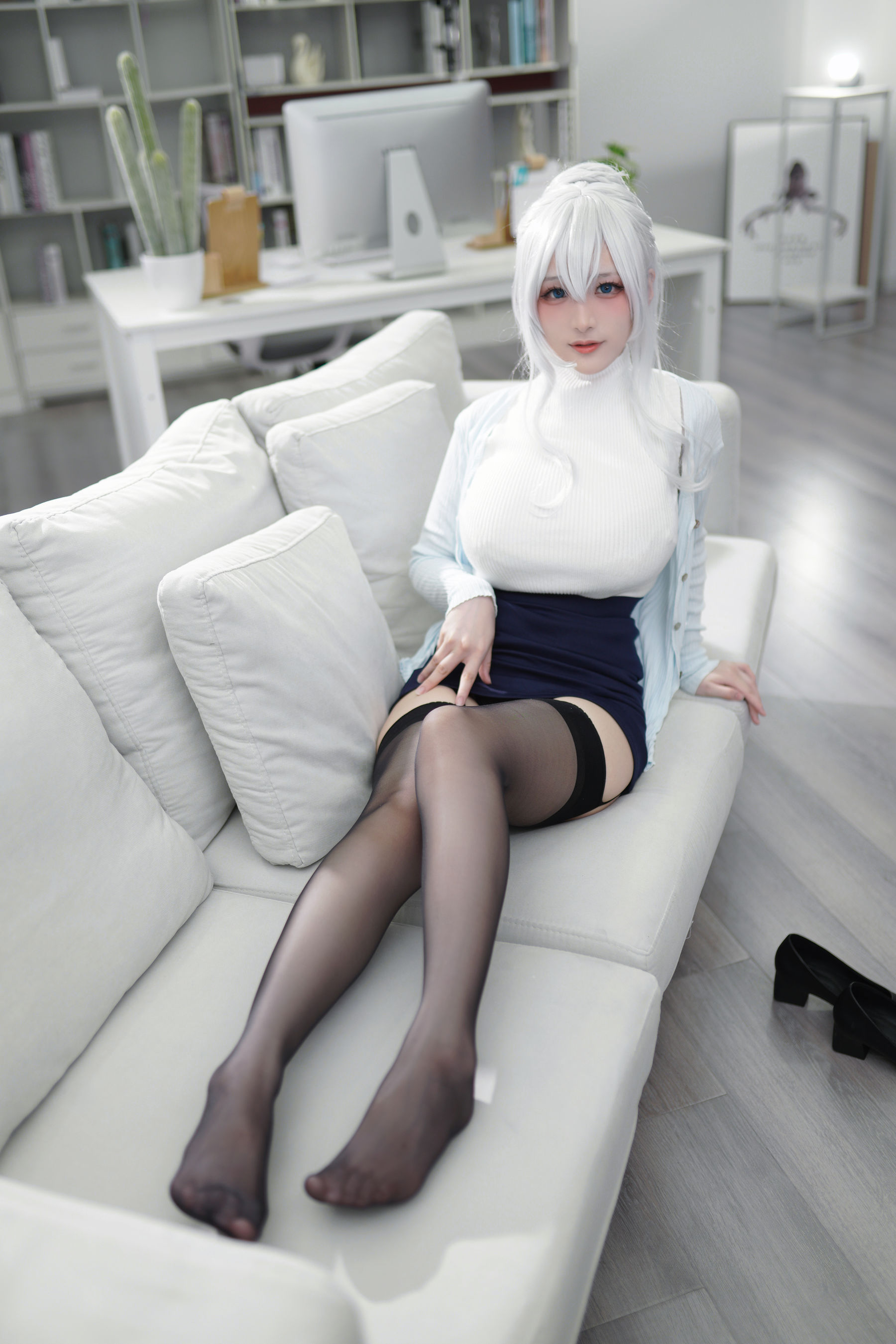 [福利COS] 幼愛youmeko - 未亡人雪女