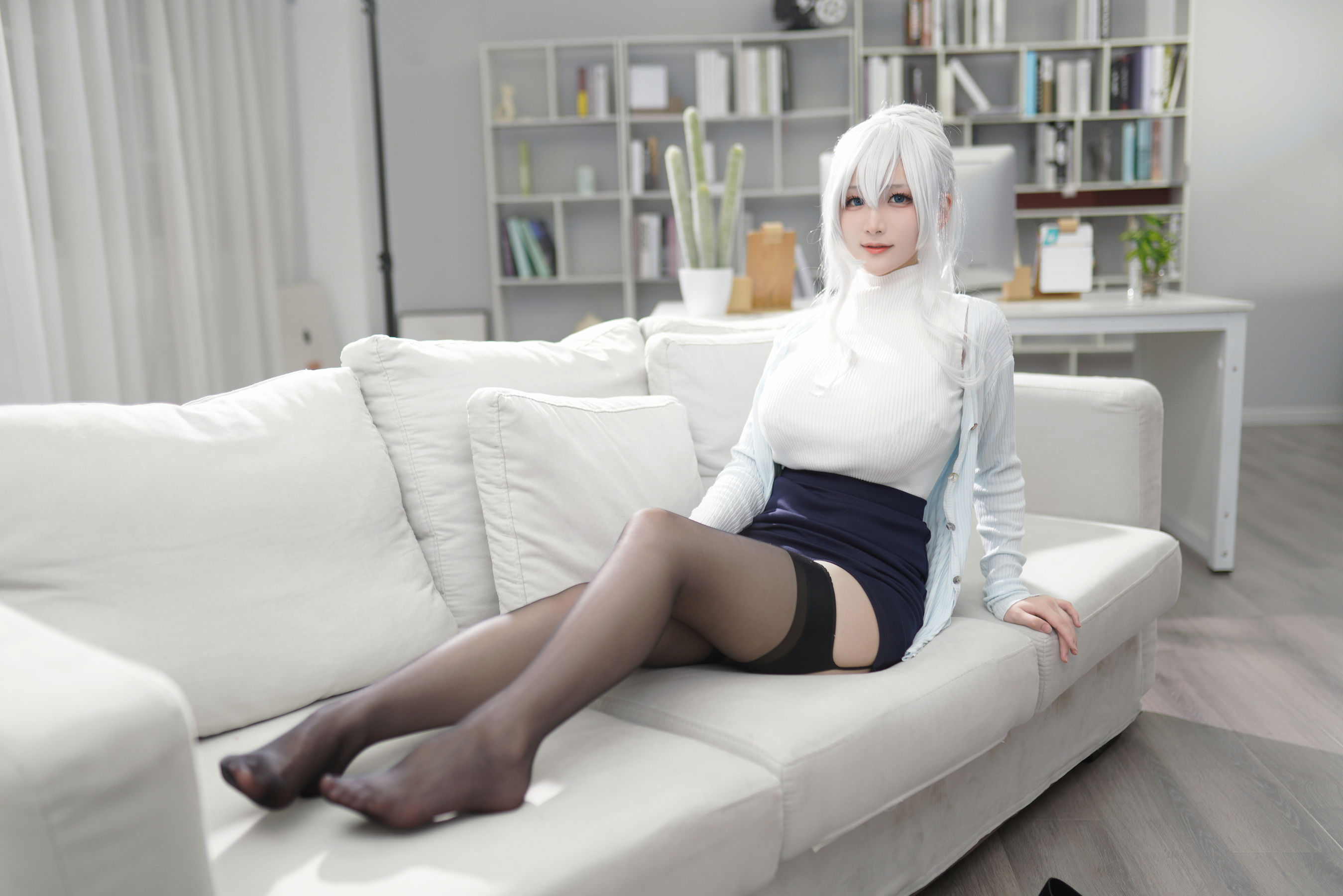 [福利COS] 幼愛youmeko - 未亡人雪女