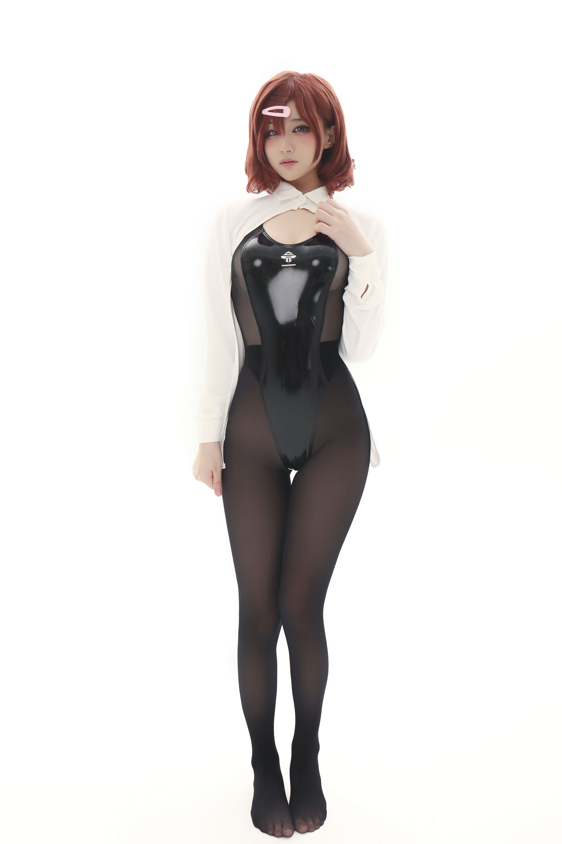 [福利COS] 幼愛youmeko - 樋口円香竞泳灰丝