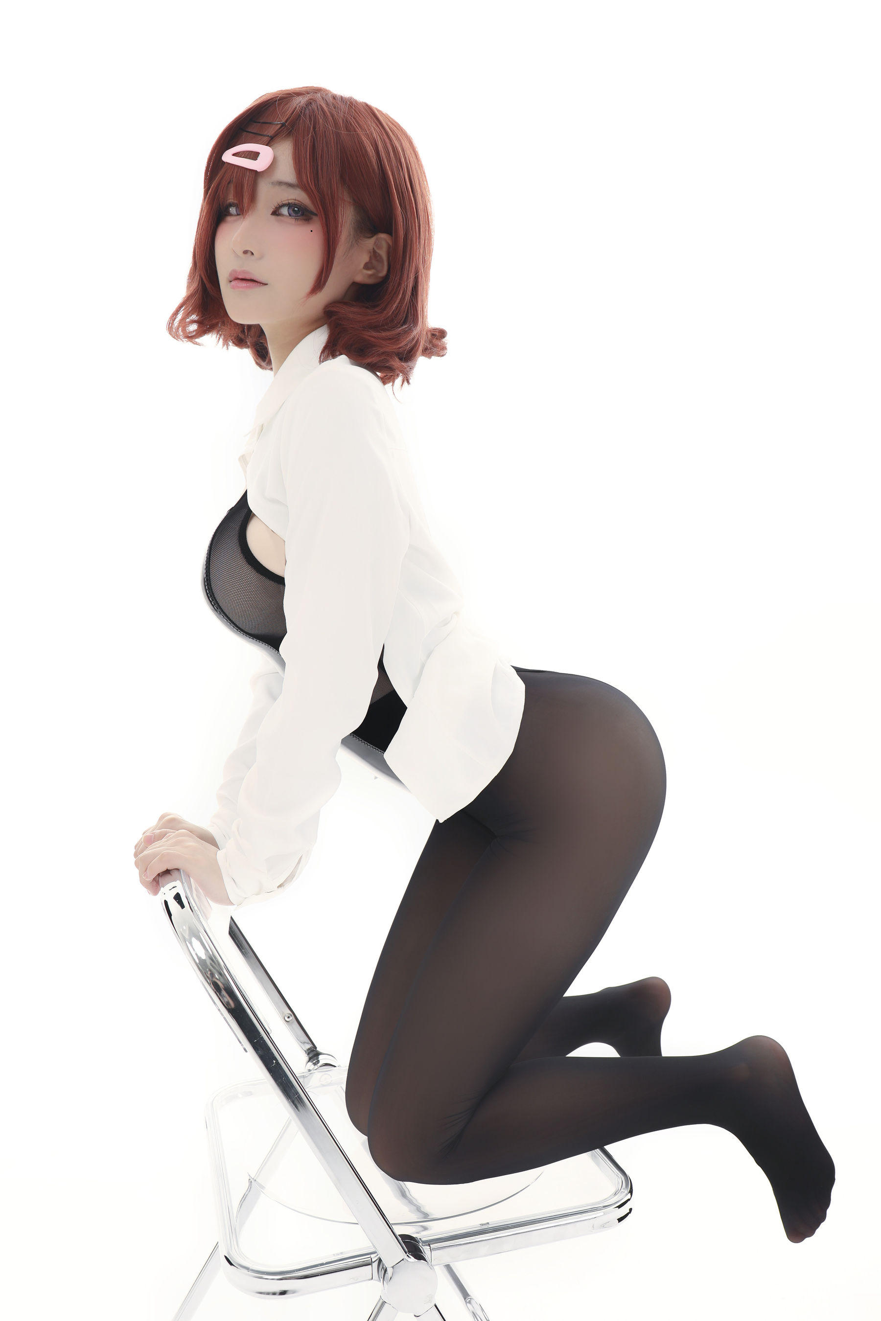 [福利COS] 幼愛youmeko - 樋口円香竞泳灰丝