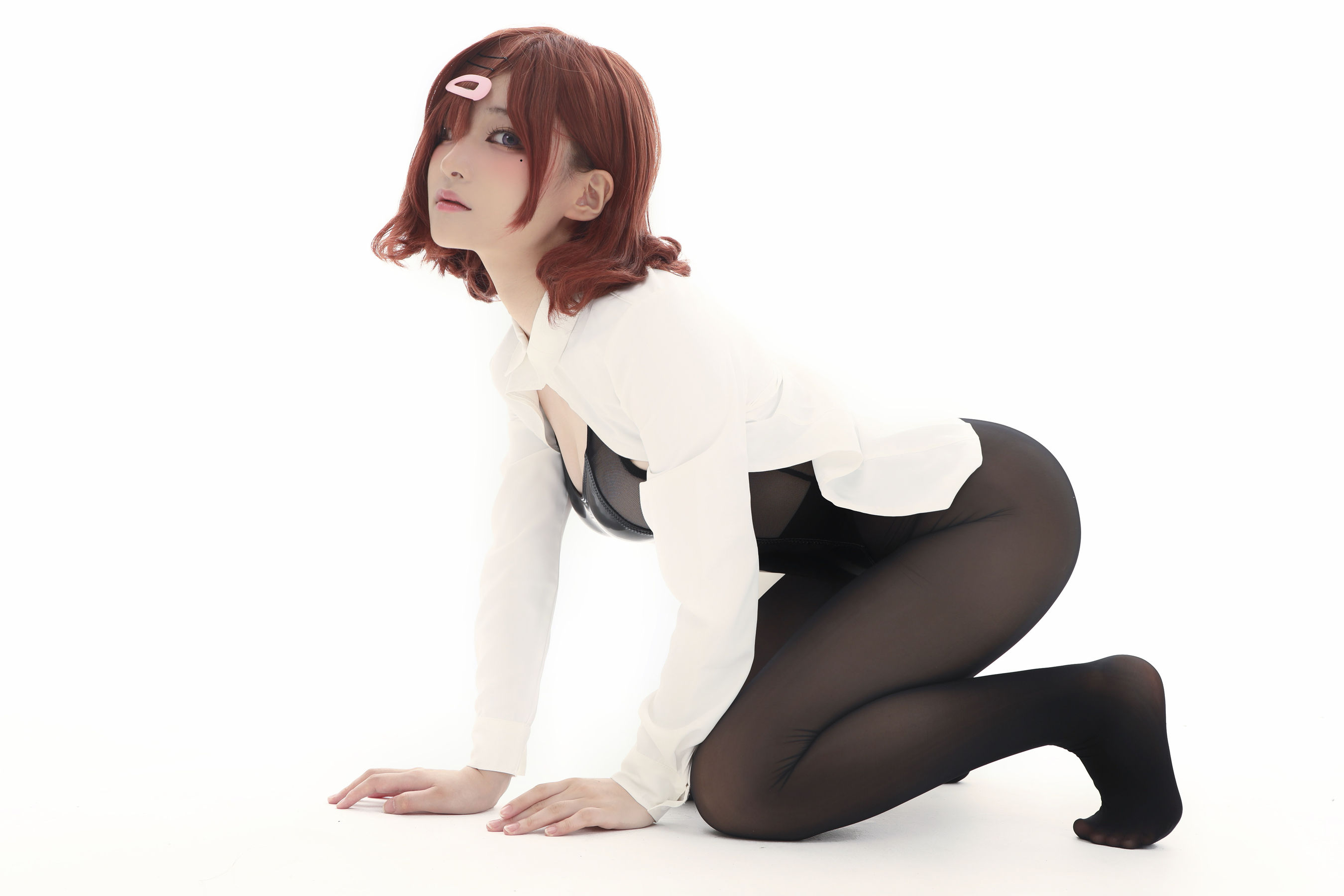 [福利COS] 幼愛youmeko - 樋口円香竞泳灰丝