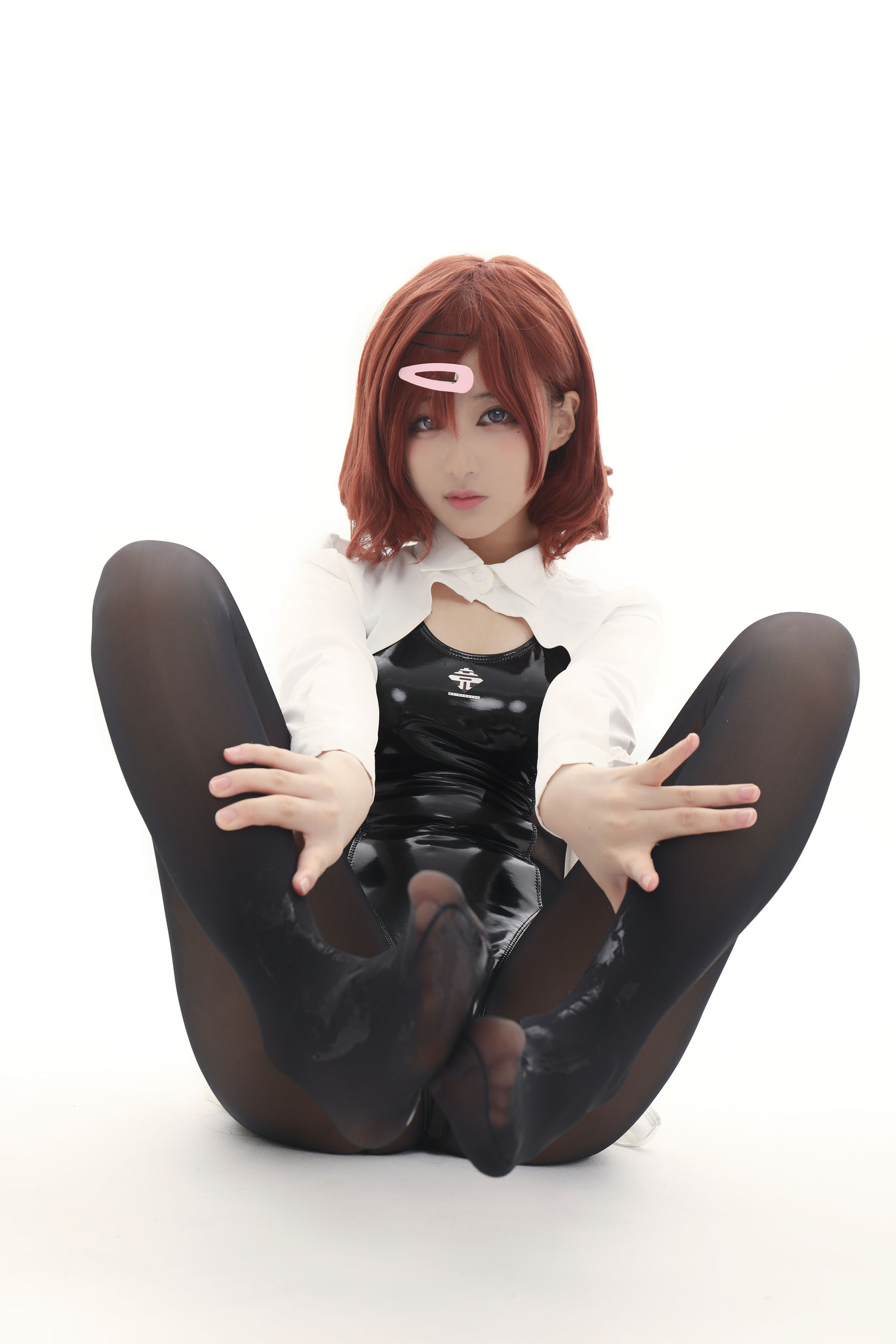 [福利COS] 幼愛youmeko - 樋口円香竞泳灰丝