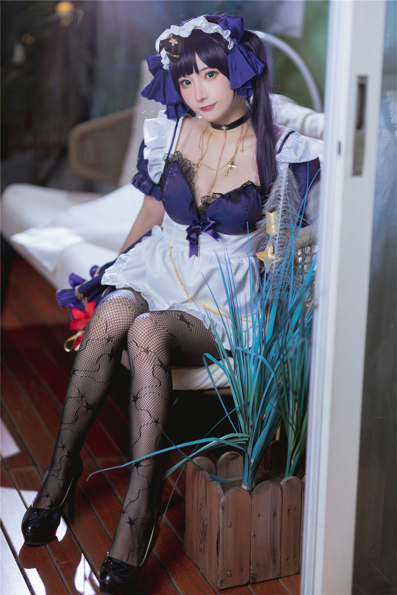 [福利COS] 是三不是世w - 原神莫娜女仆