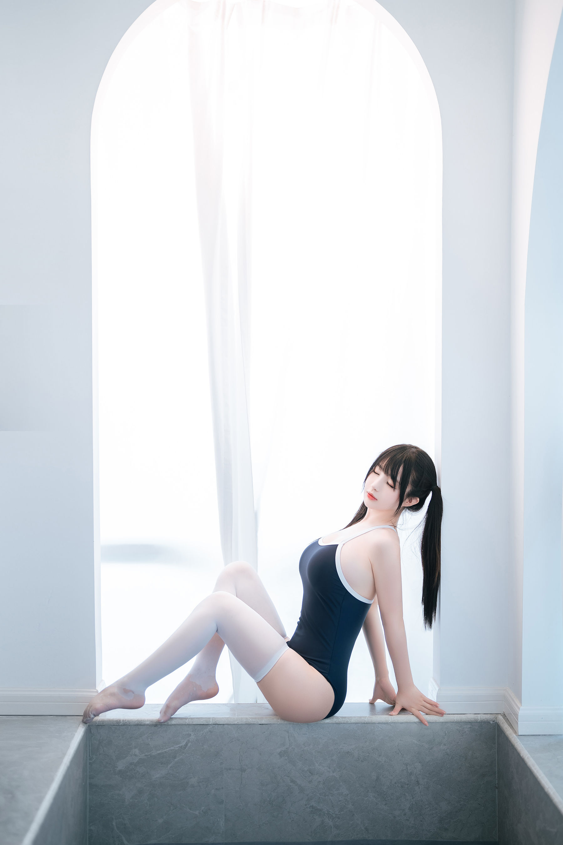 [福利COS] 桜井宁宁 - 白丝死库水