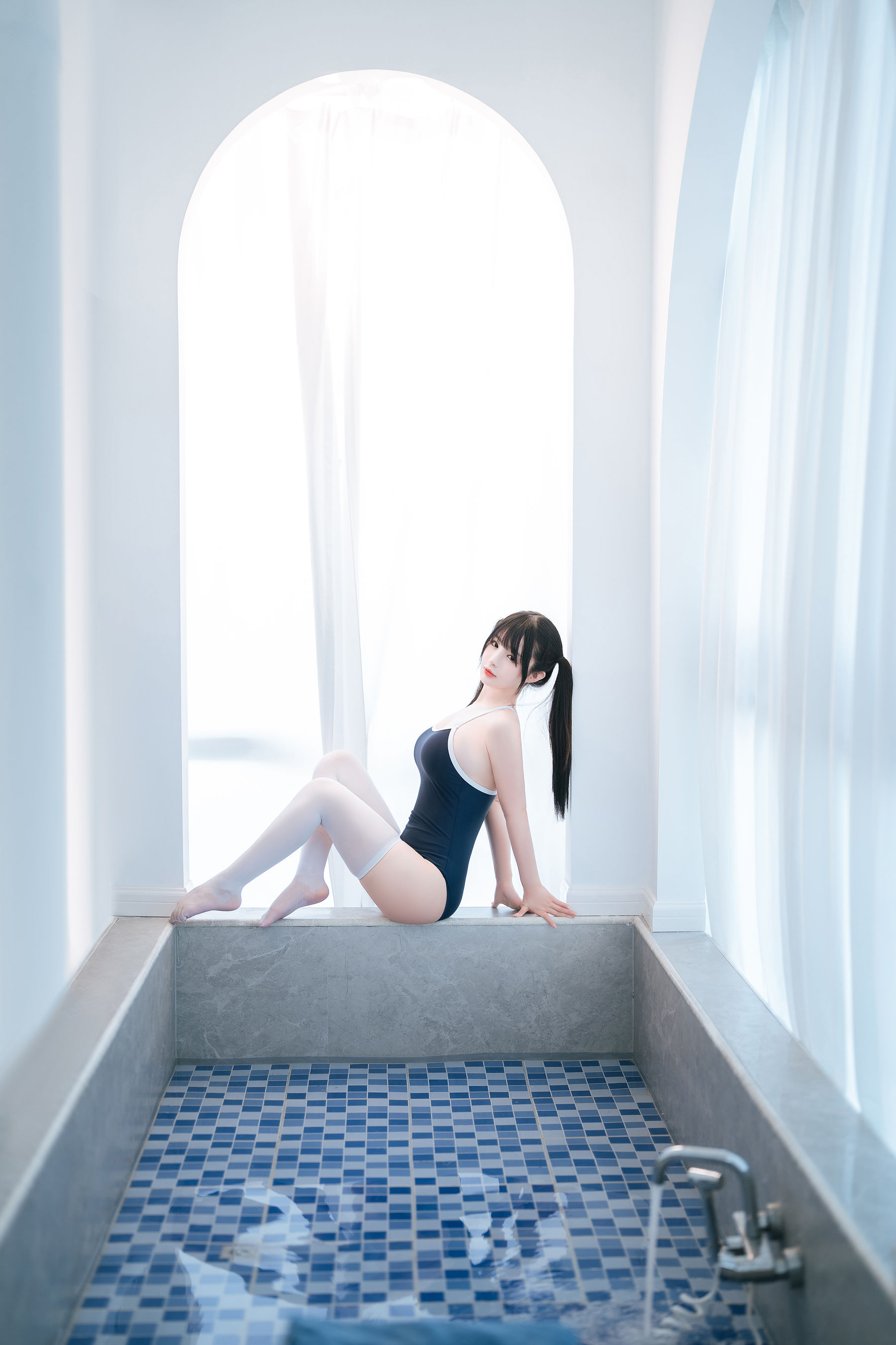 [福利COS] 桜井宁宁 - 白丝死库水