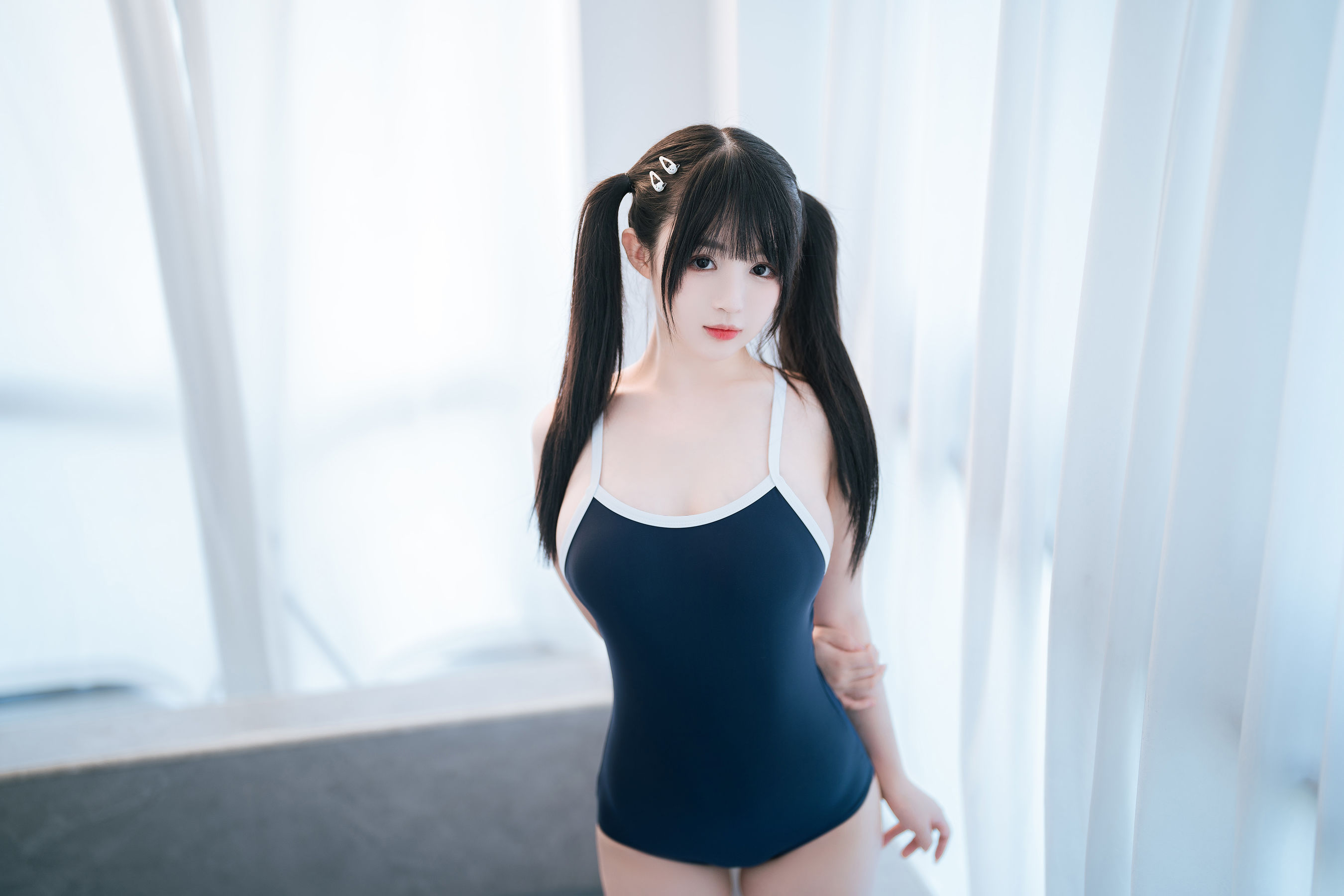 [福利COS] 桜井宁宁 - 白丝死库水