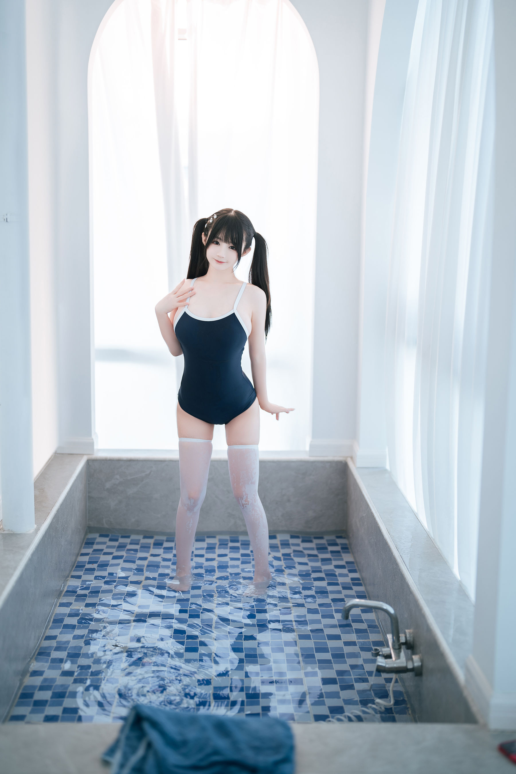 [福利COS] 桜井宁宁 - 白丝死库水
