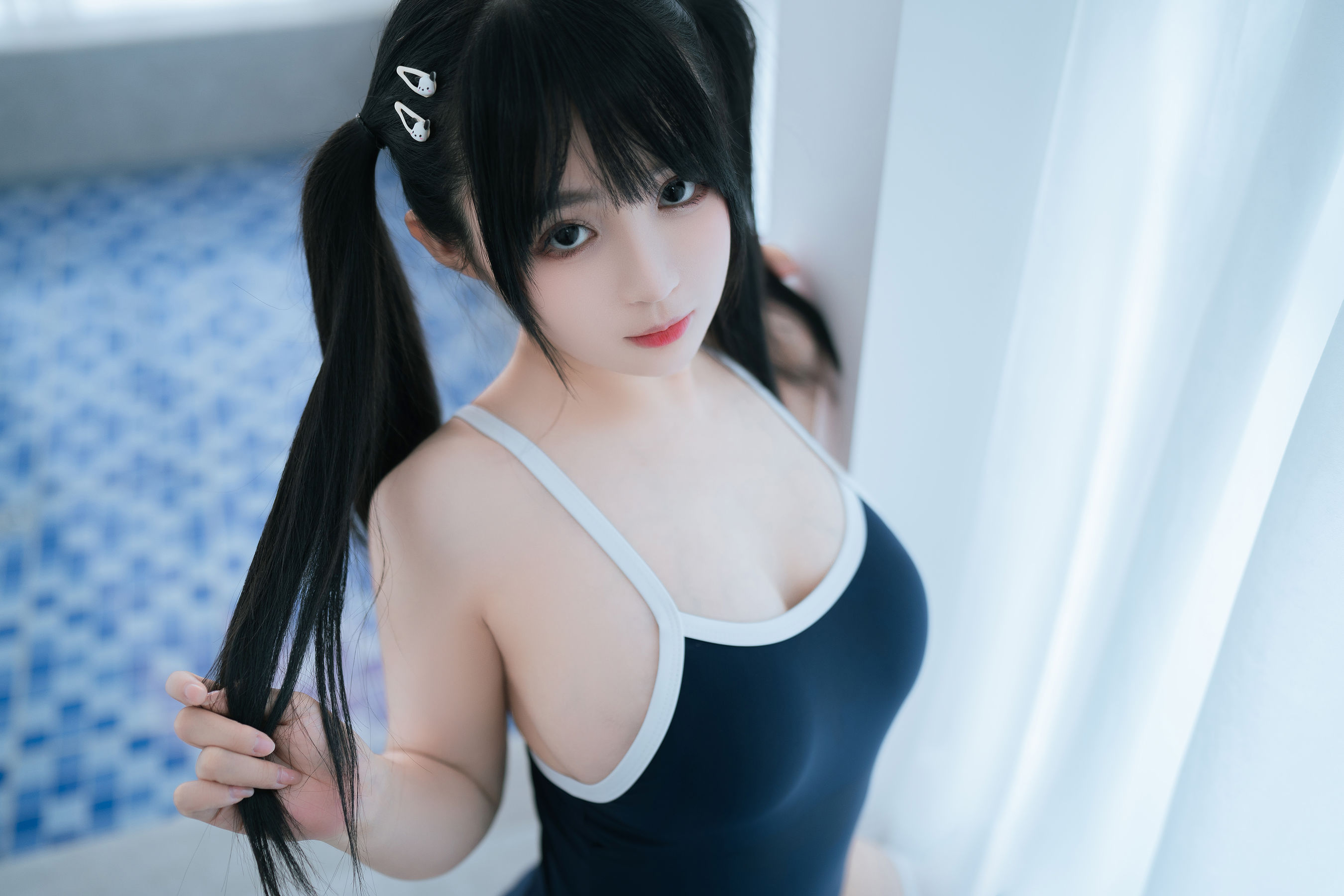 [福利COS] 桜井宁宁 - 白丝死库水