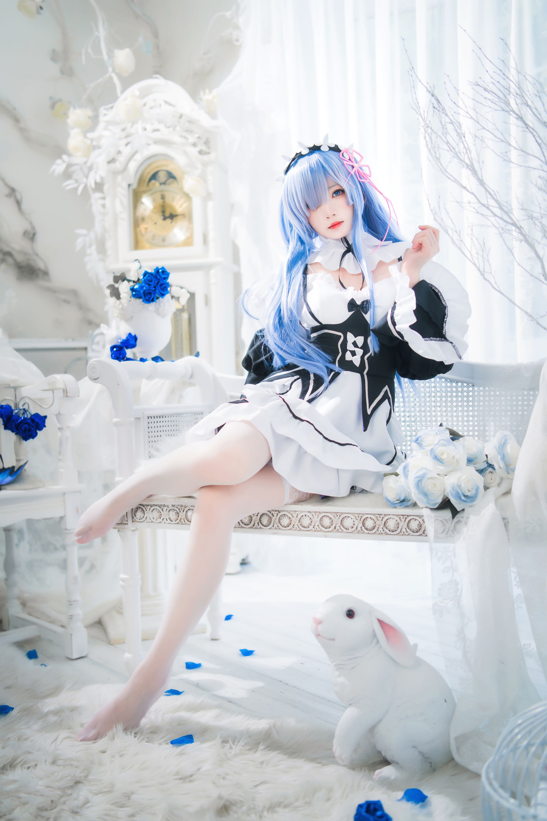 [福利COS] 桜桃喵 - 长发蕾姆