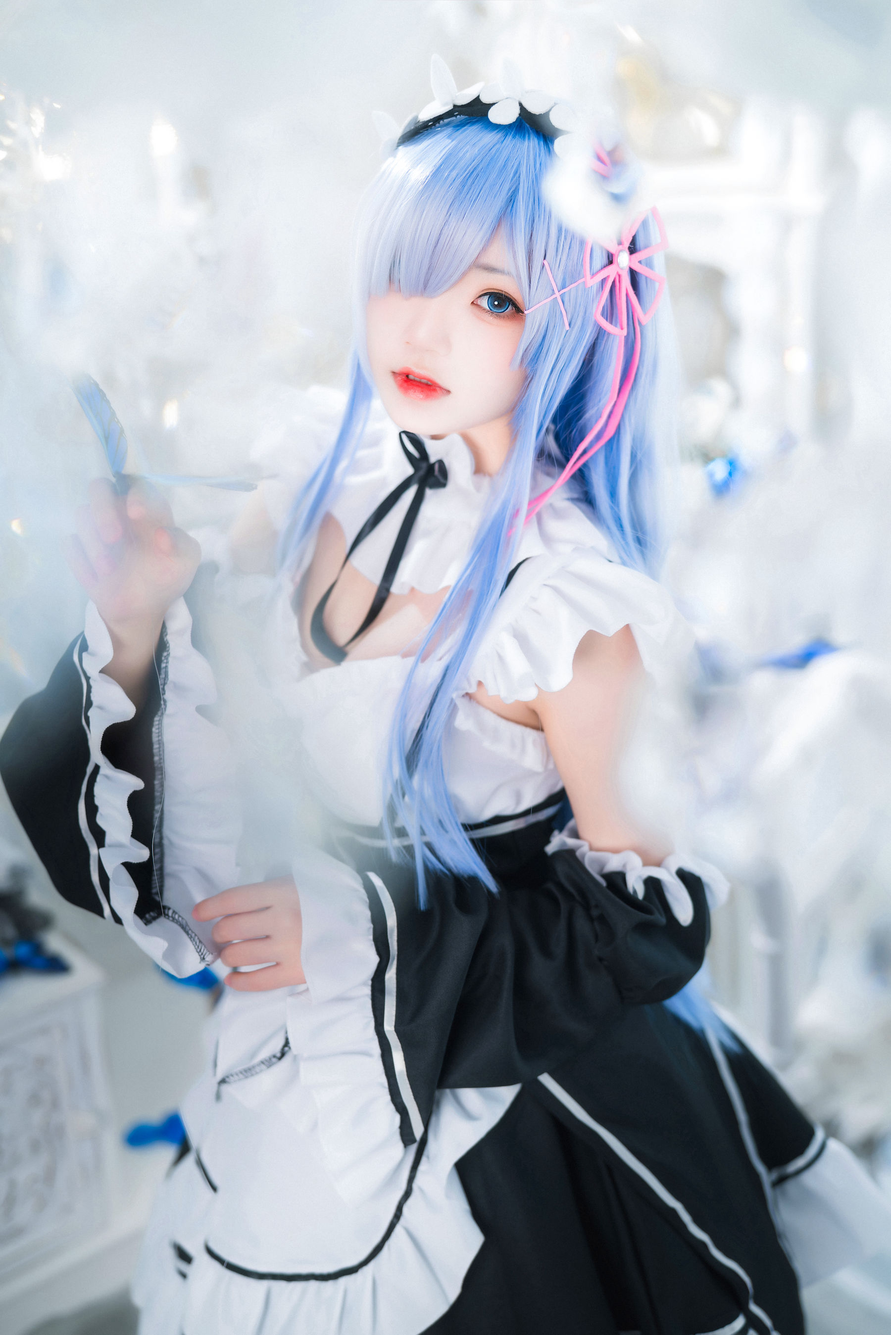 [福利COS] 桜桃喵 - 长发蕾姆