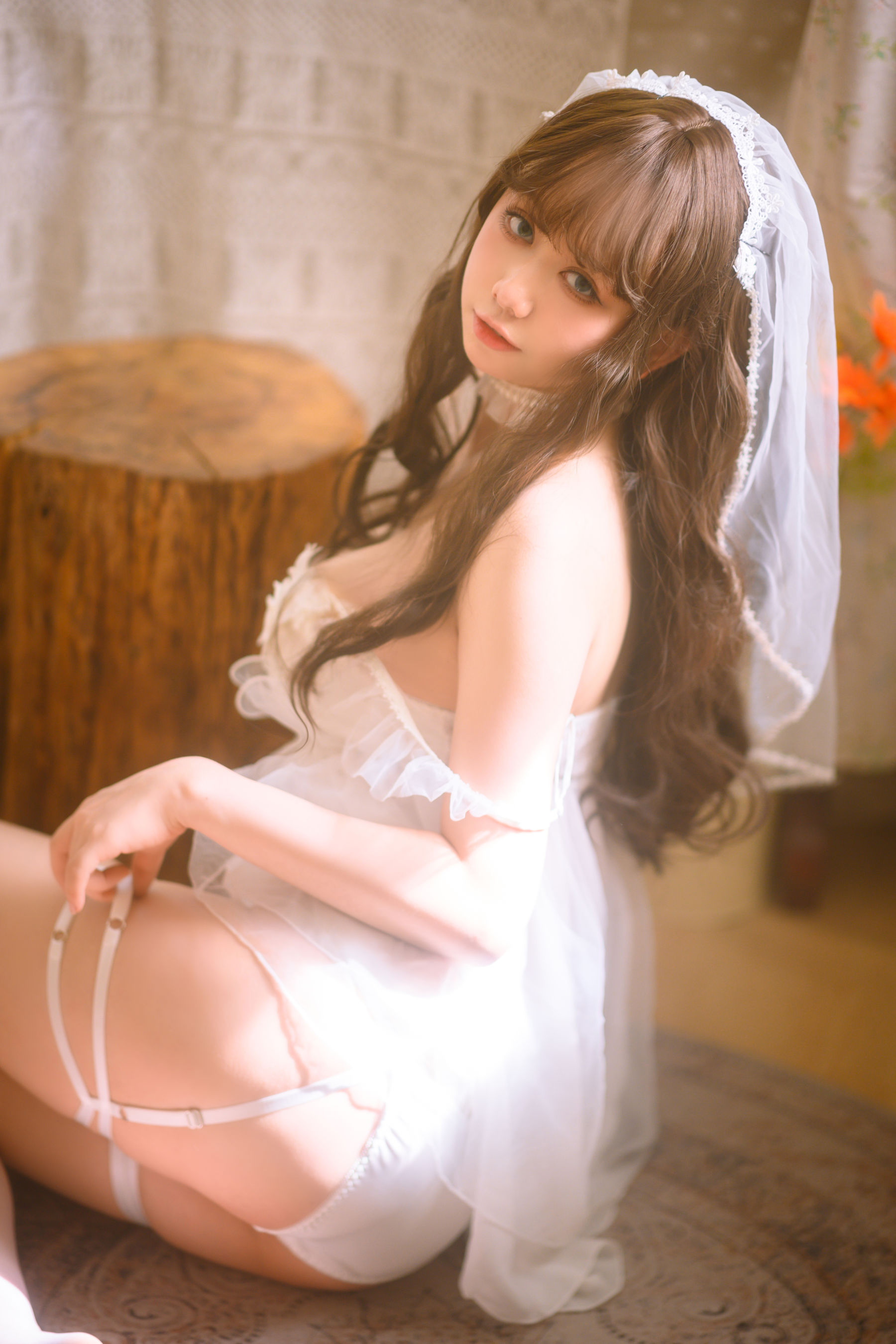 [福利COS] 渡边早季Saki - 婚纱