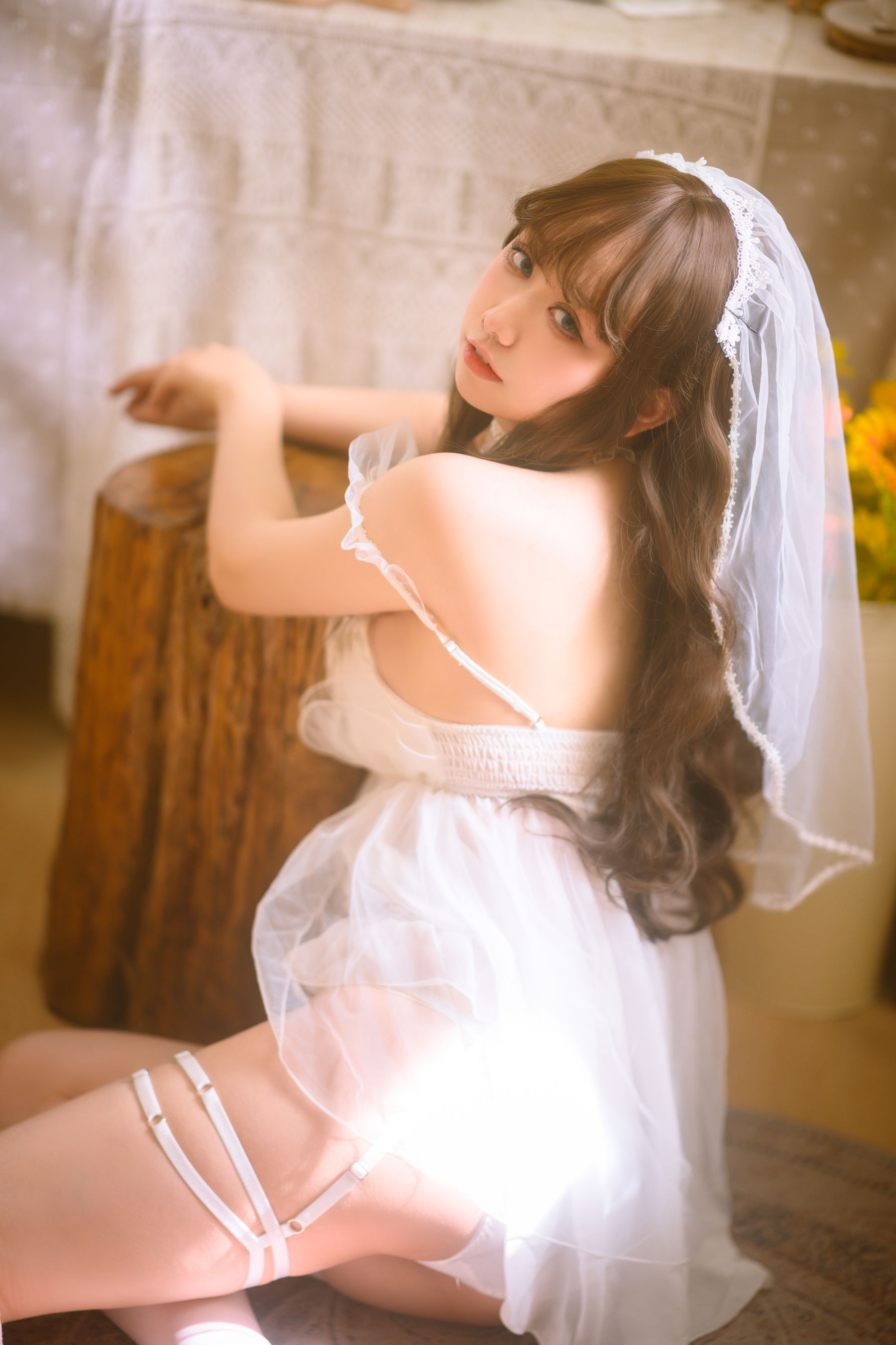 [福利COS] 渡边早季Saki - 婚纱