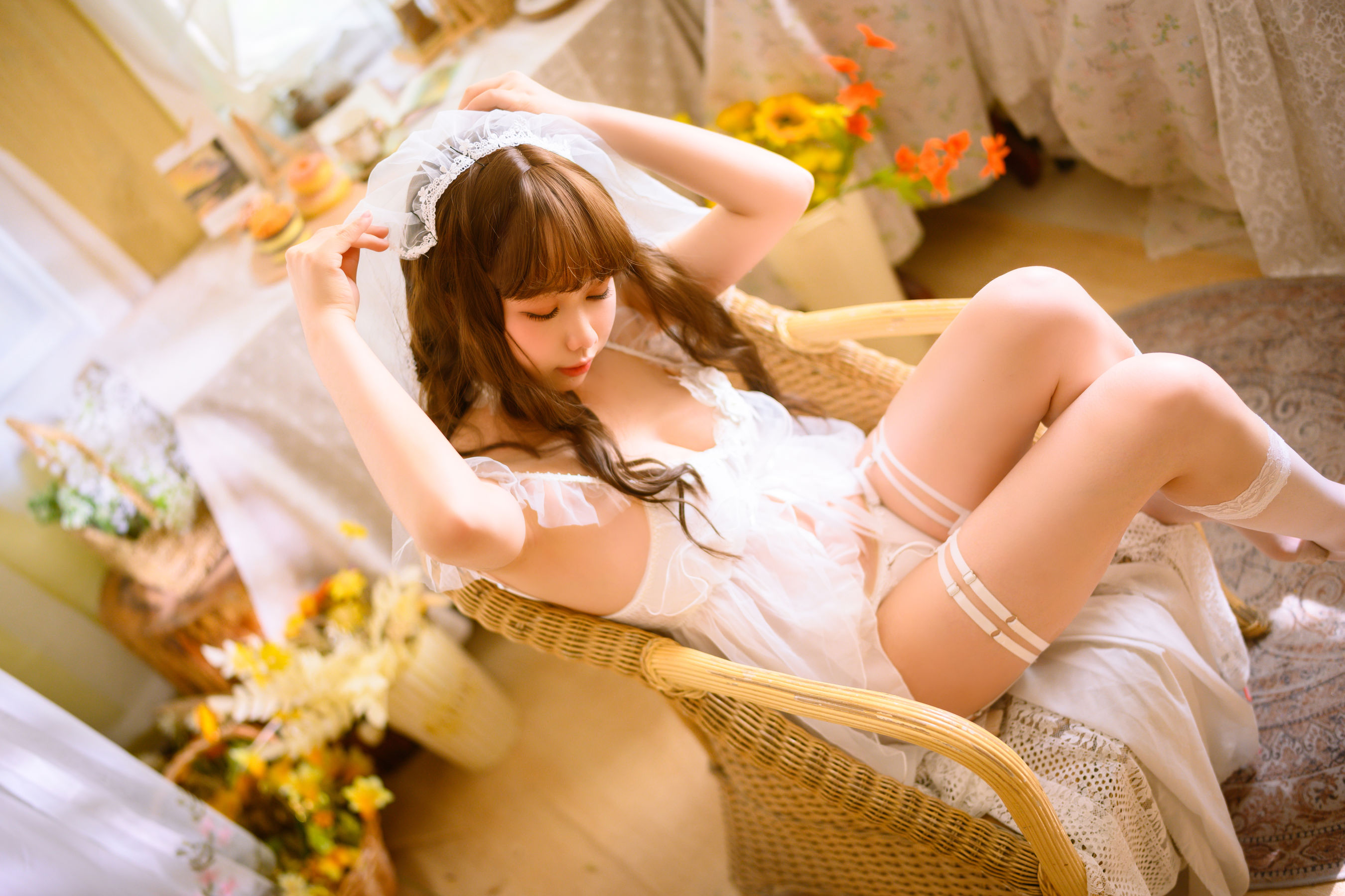 [福利COS] 渡边早季Saki - 婚纱