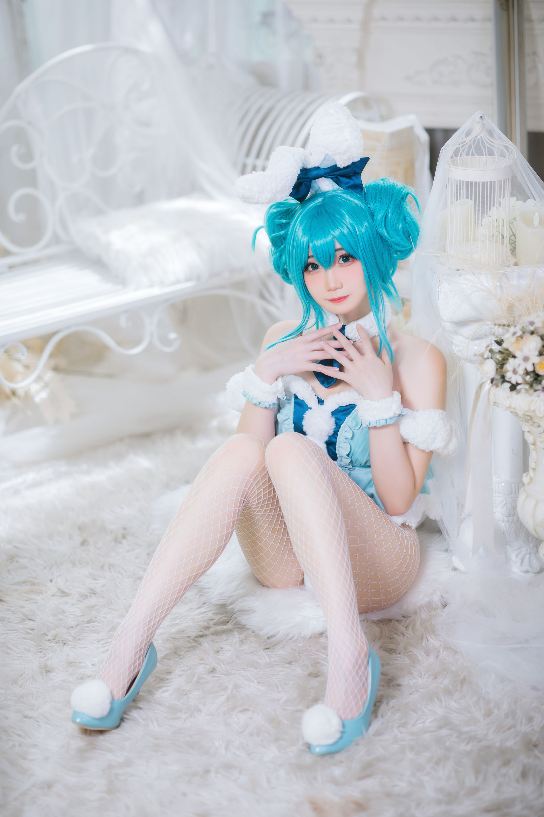 [福利COS] 焖焖碳 - 初音兔女郎