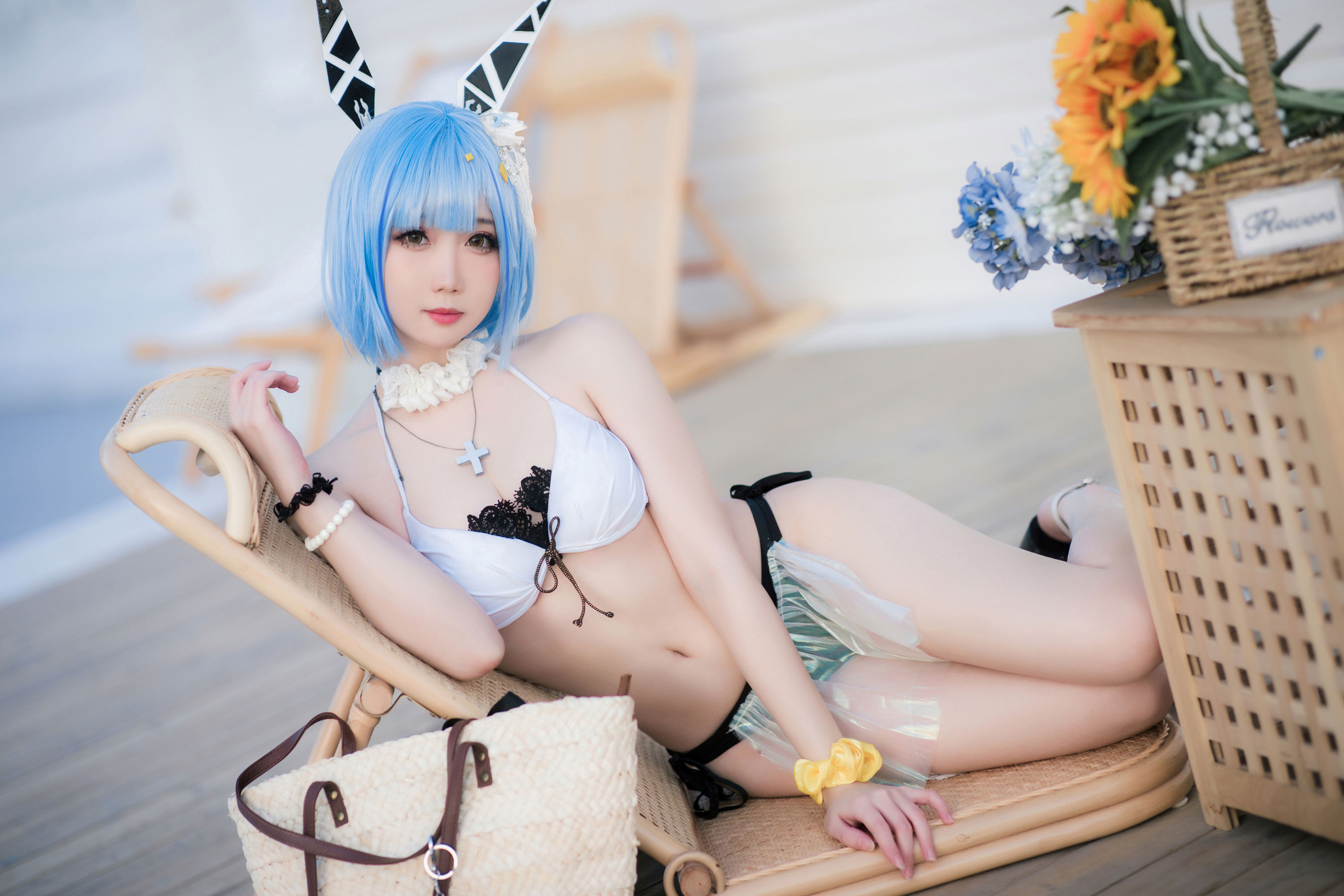 [福利COS] 焖焖碳 - 加斯科涅泳装