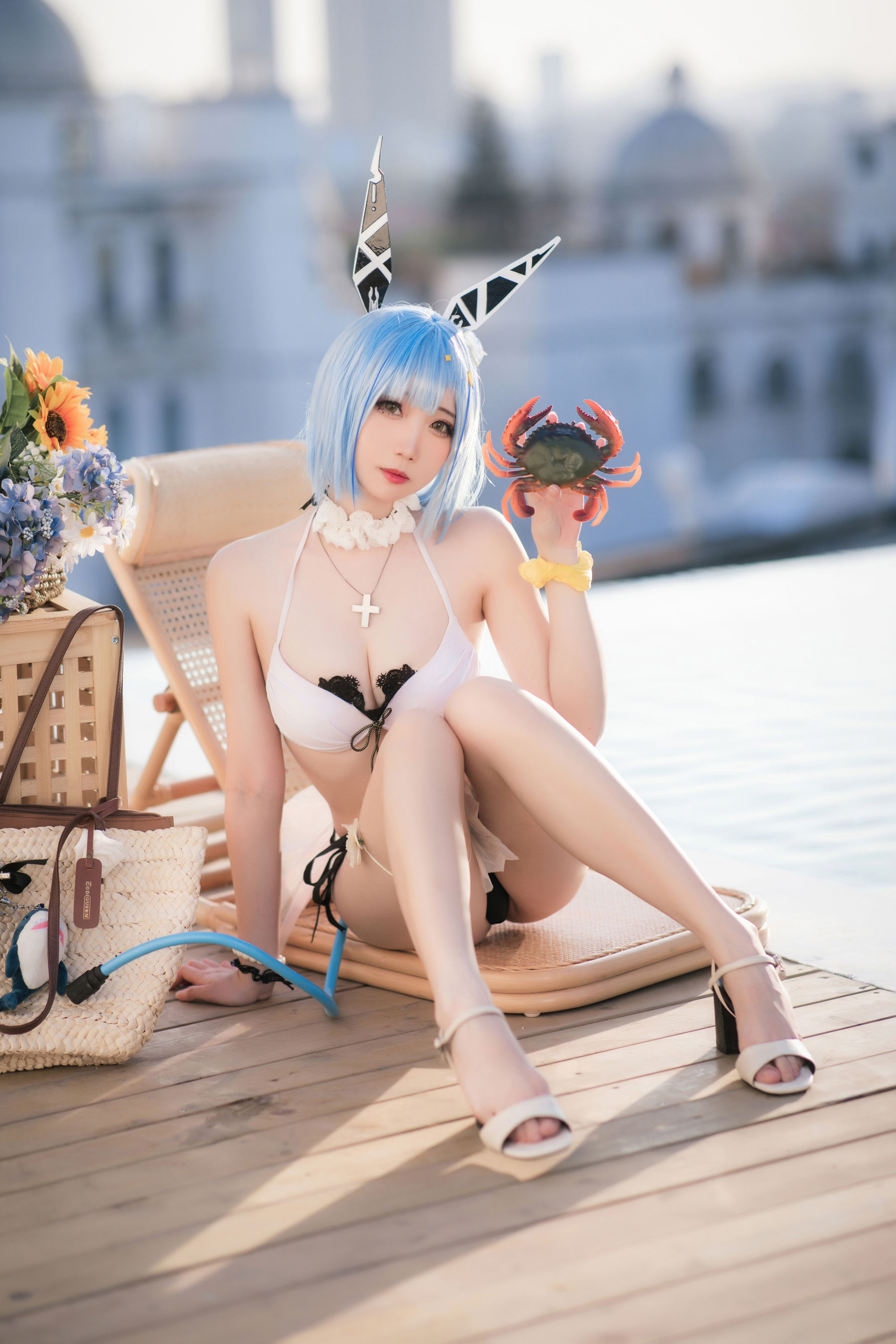 [福利COS] 焖焖碳 - 加斯科涅泳装