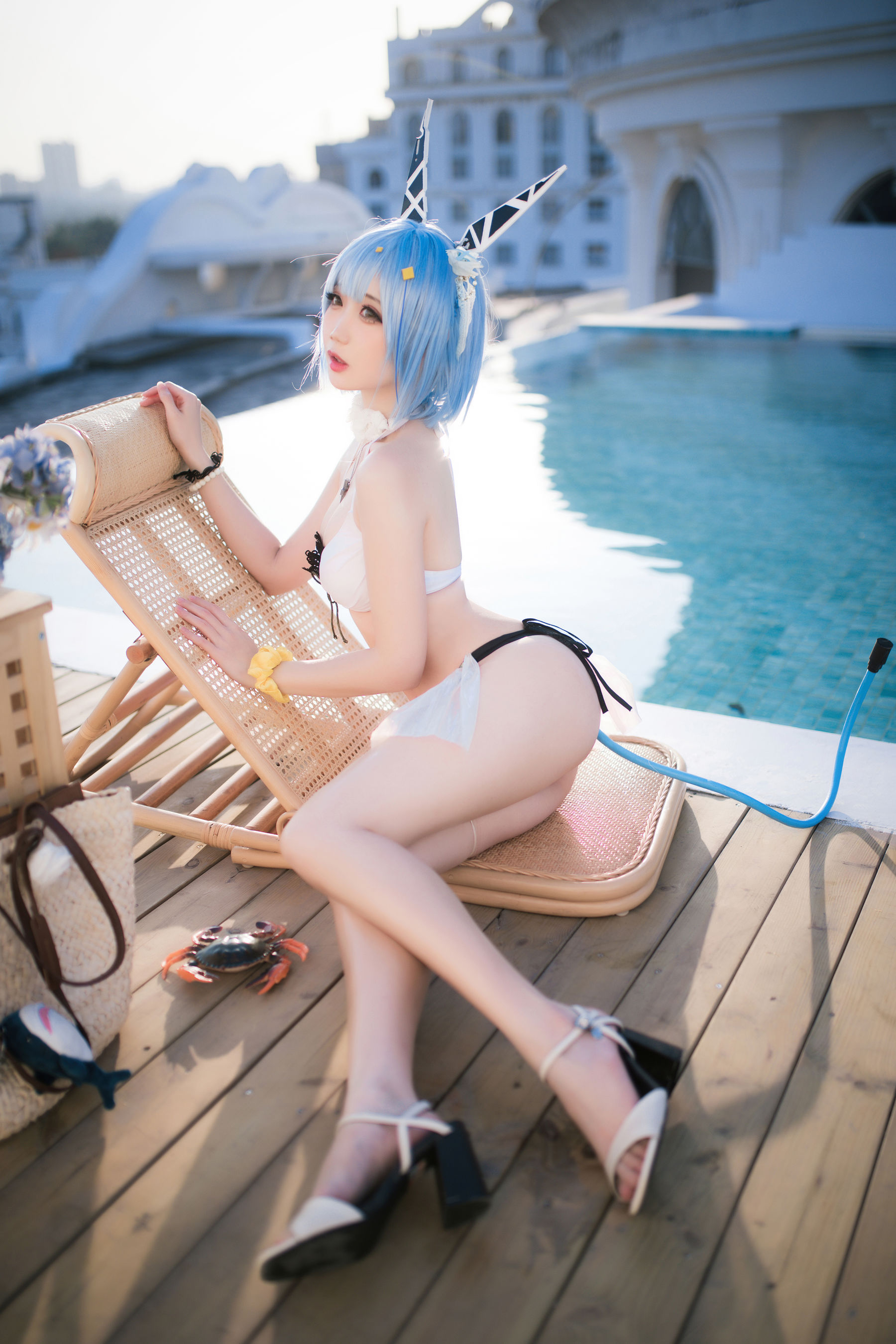 [福利COS] 焖焖碳 - 加斯科涅泳装