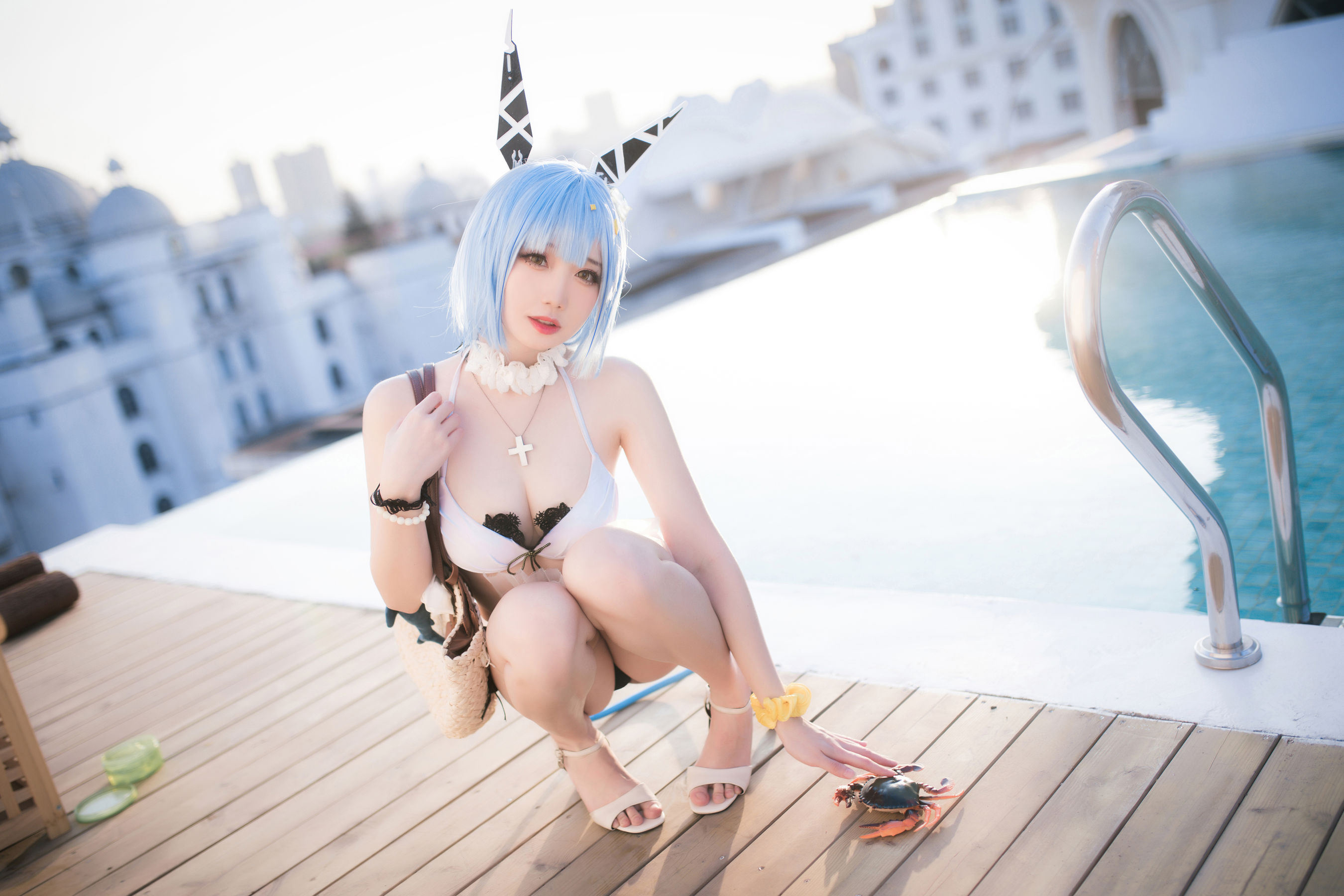 [福利COS] 焖焖碳 - 加斯科涅泳装