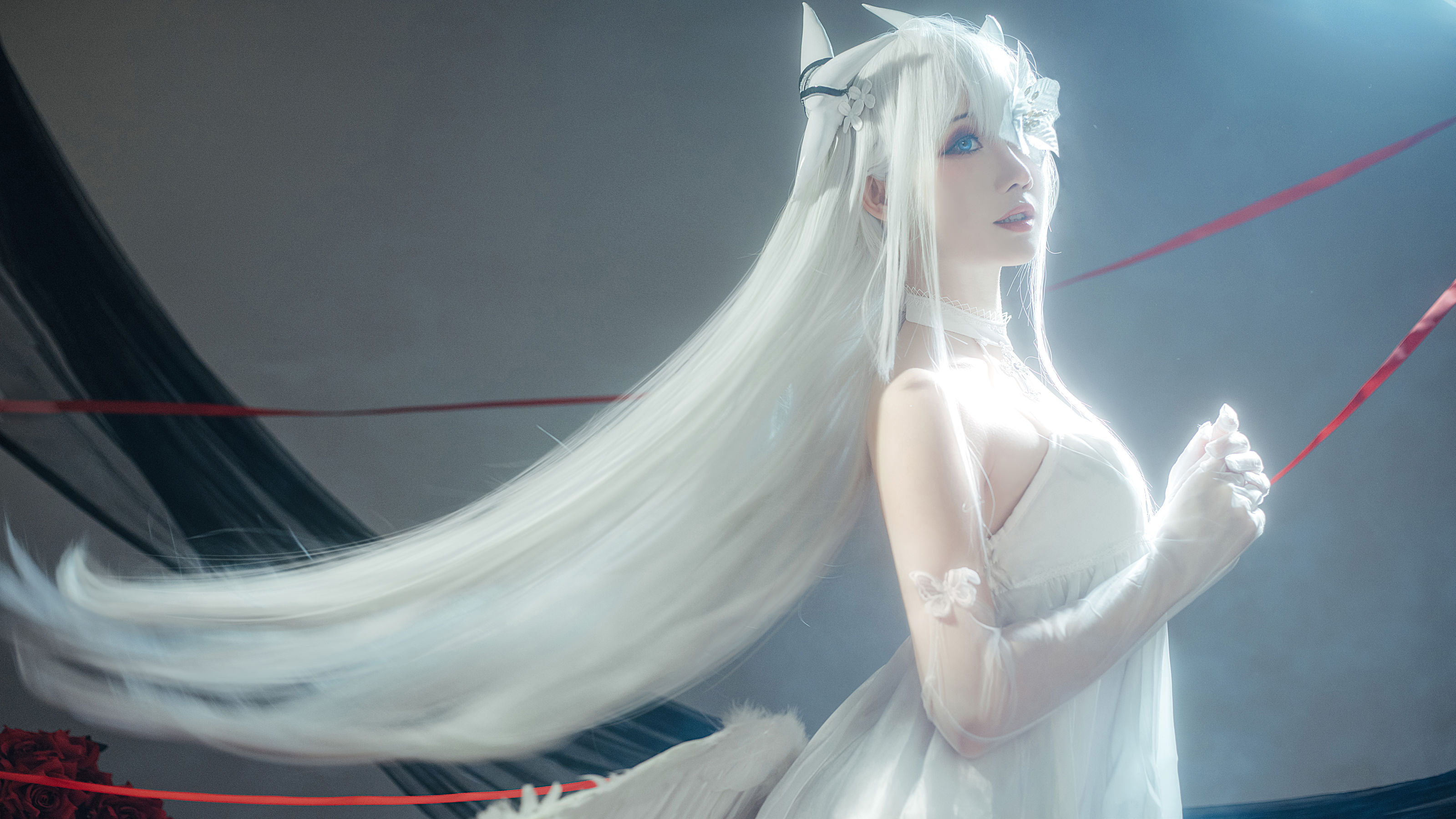 [福利COS] 焖焖碳&Tomoyo酱 - 碧蓝航线 埃姆登 双黑白夜之主