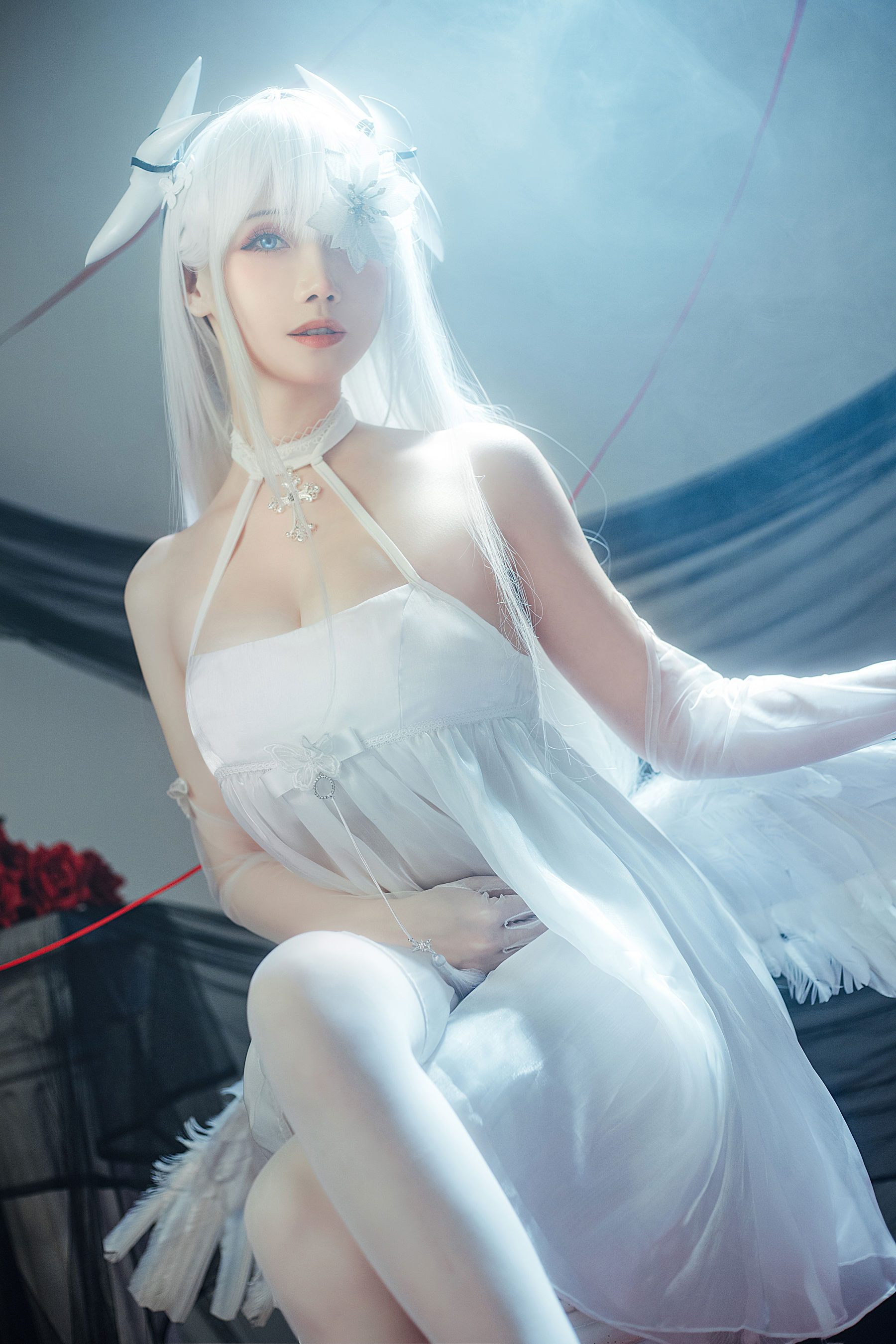 [福利COS] 焖焖碳&Tomoyo酱 - 碧蓝航线 埃姆登 双黑白夜之主
