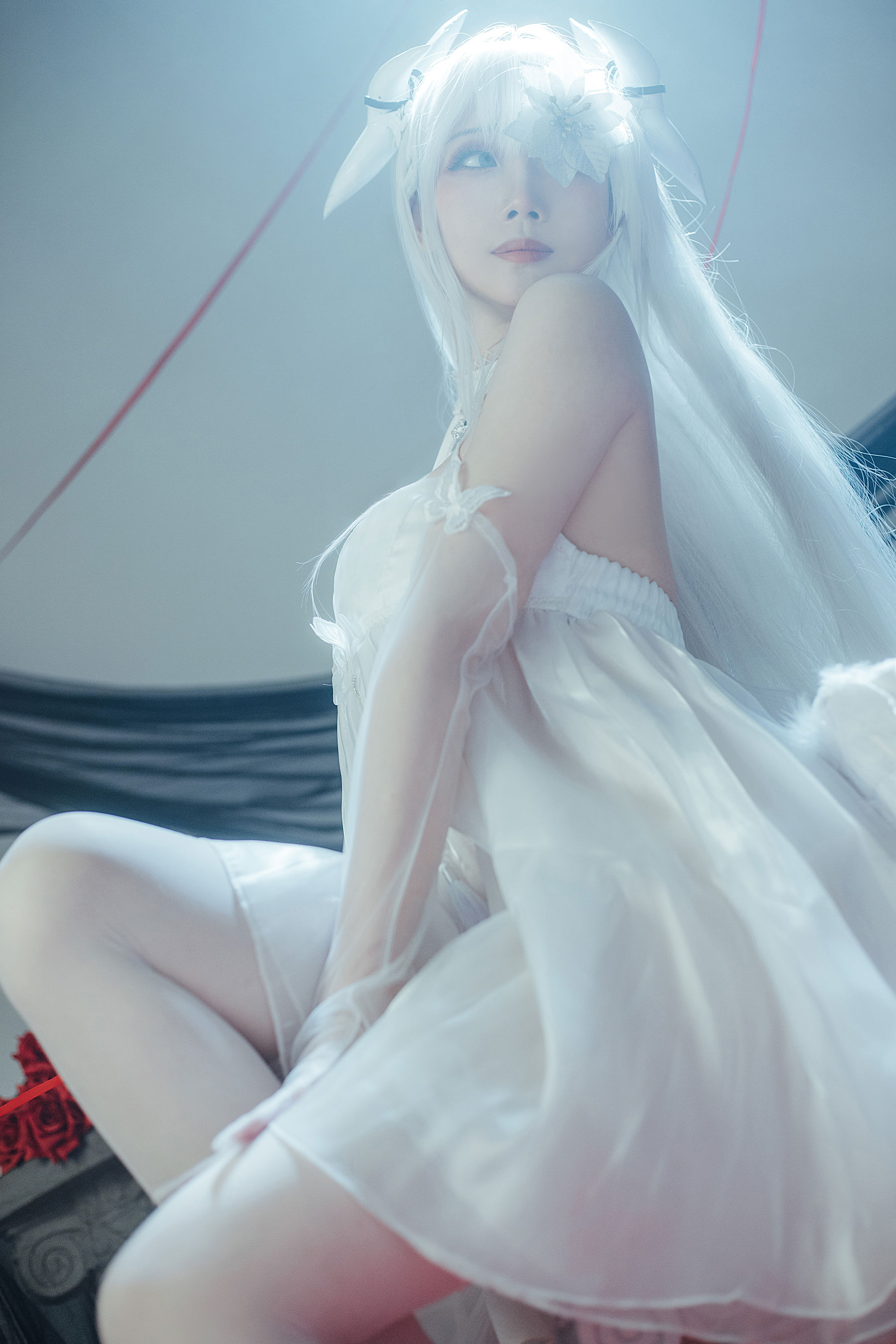 [福利COS] 焖焖碳&Tomoyo酱 - 碧蓝航线 埃姆登 双黑白夜之主