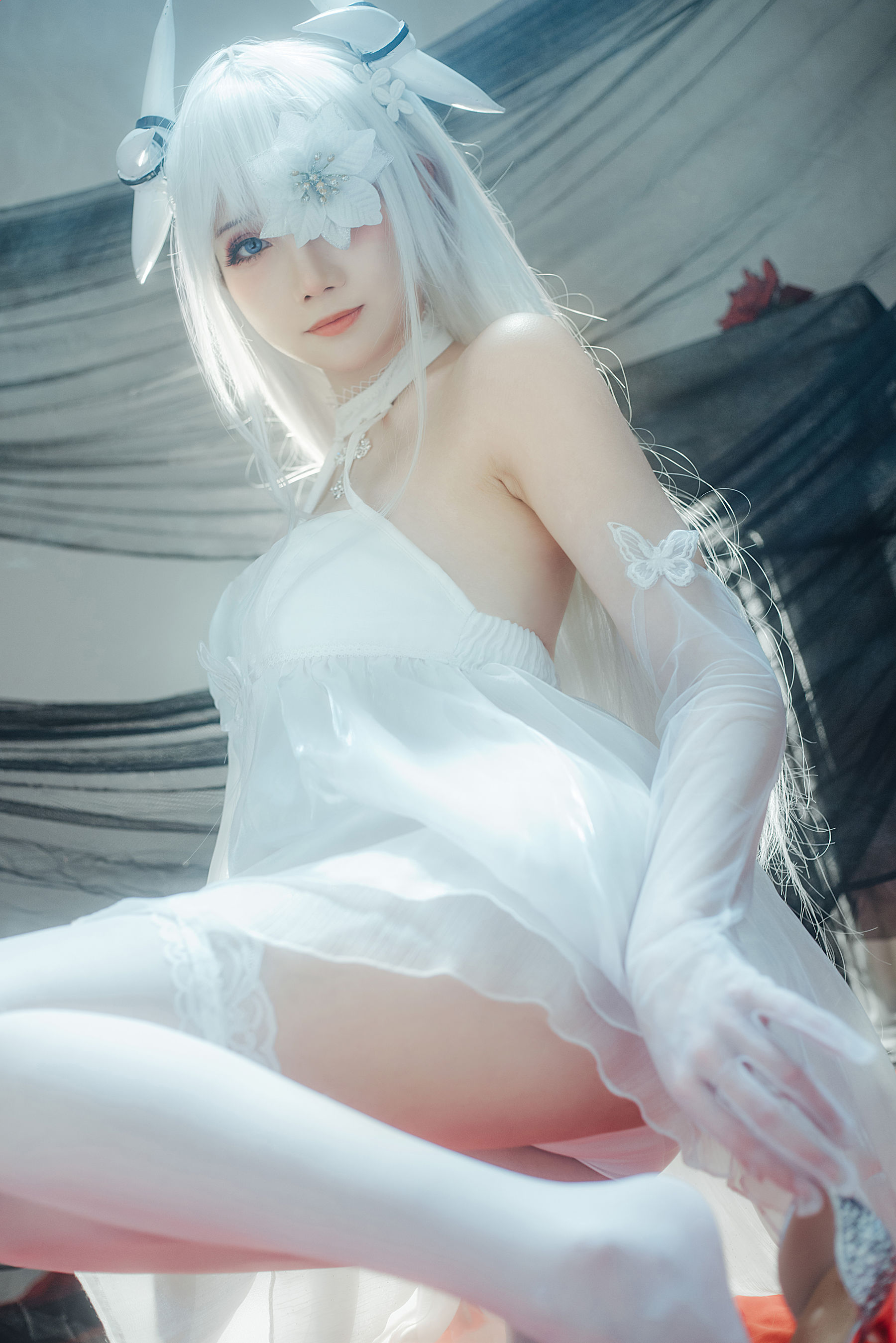 [福利COS] 焖焖碳&Tomoyo酱 - 碧蓝航线 埃姆登 双黑白夜之主