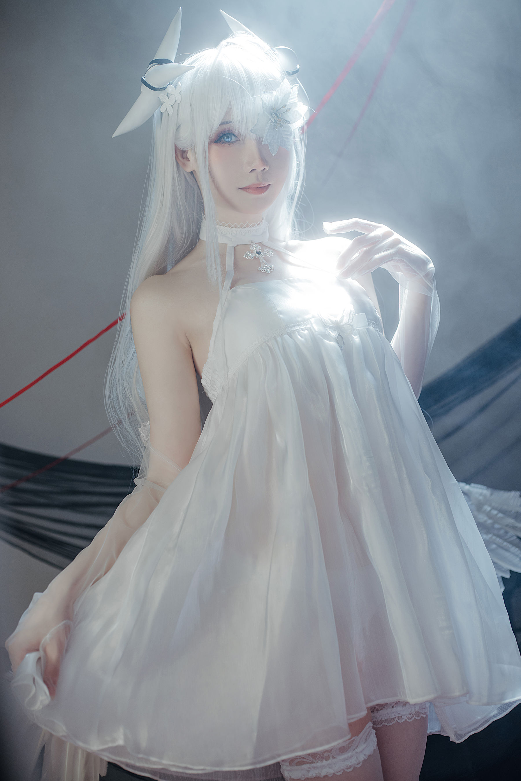 [福利COS] 焖焖碳&Tomoyo酱 - 碧蓝航线 埃姆登 双黑白夜之主